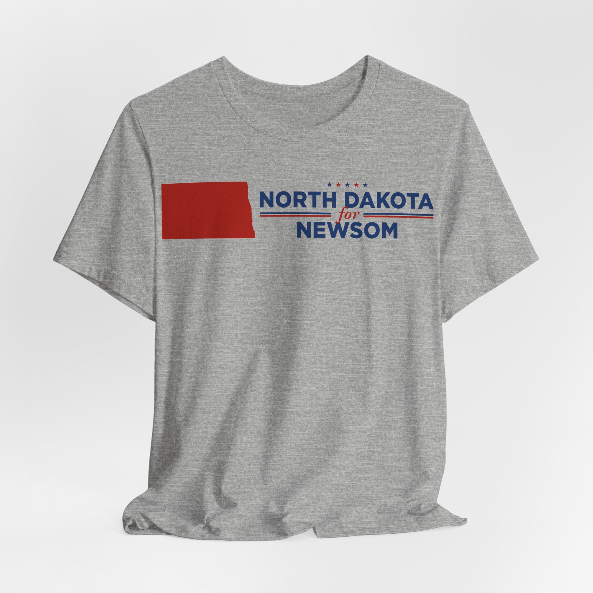 North Dakota for Gavin Newsom for President Campaign T-Shirt 2028