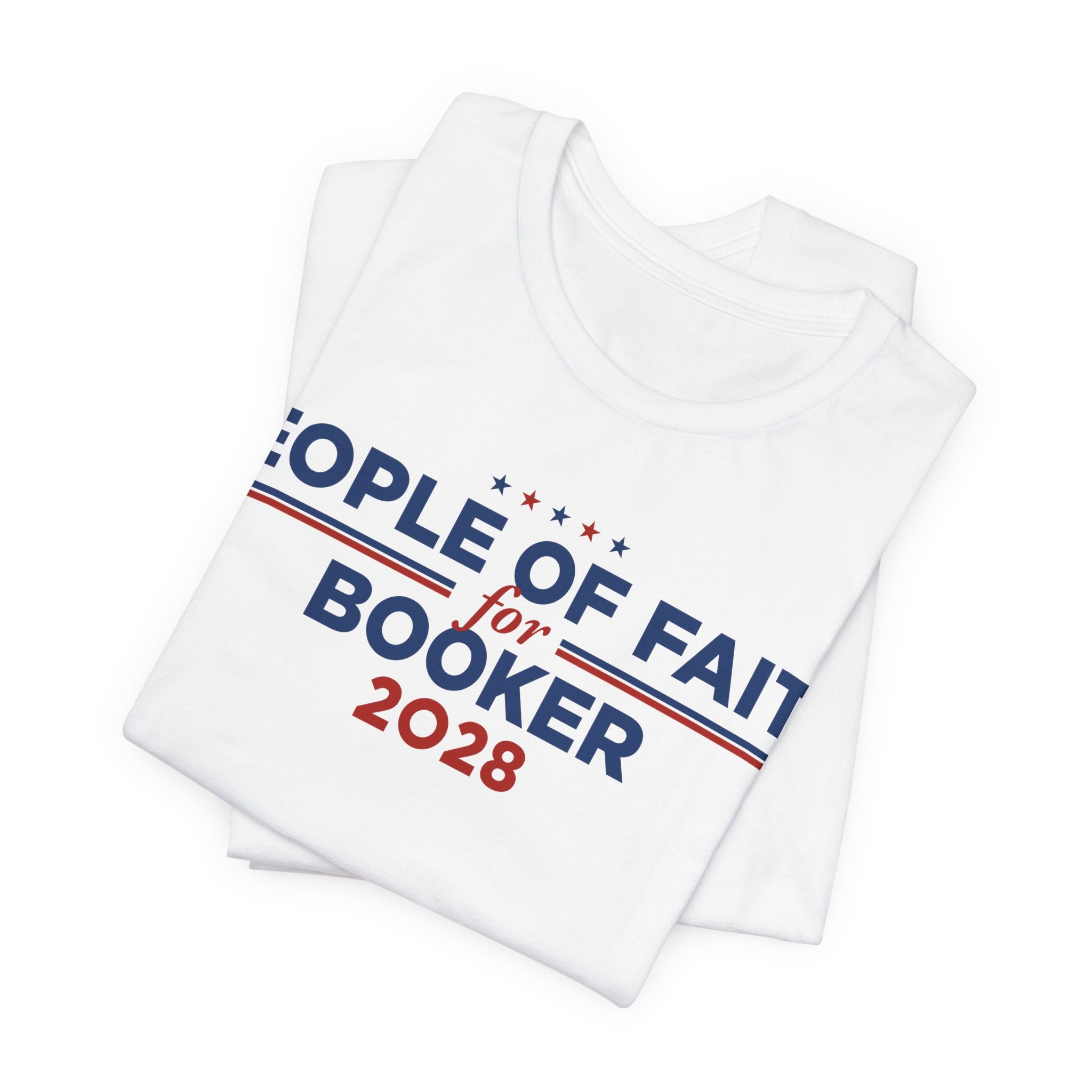 People of Faith for Cory Booker for President Campaign T-Shirt 2028