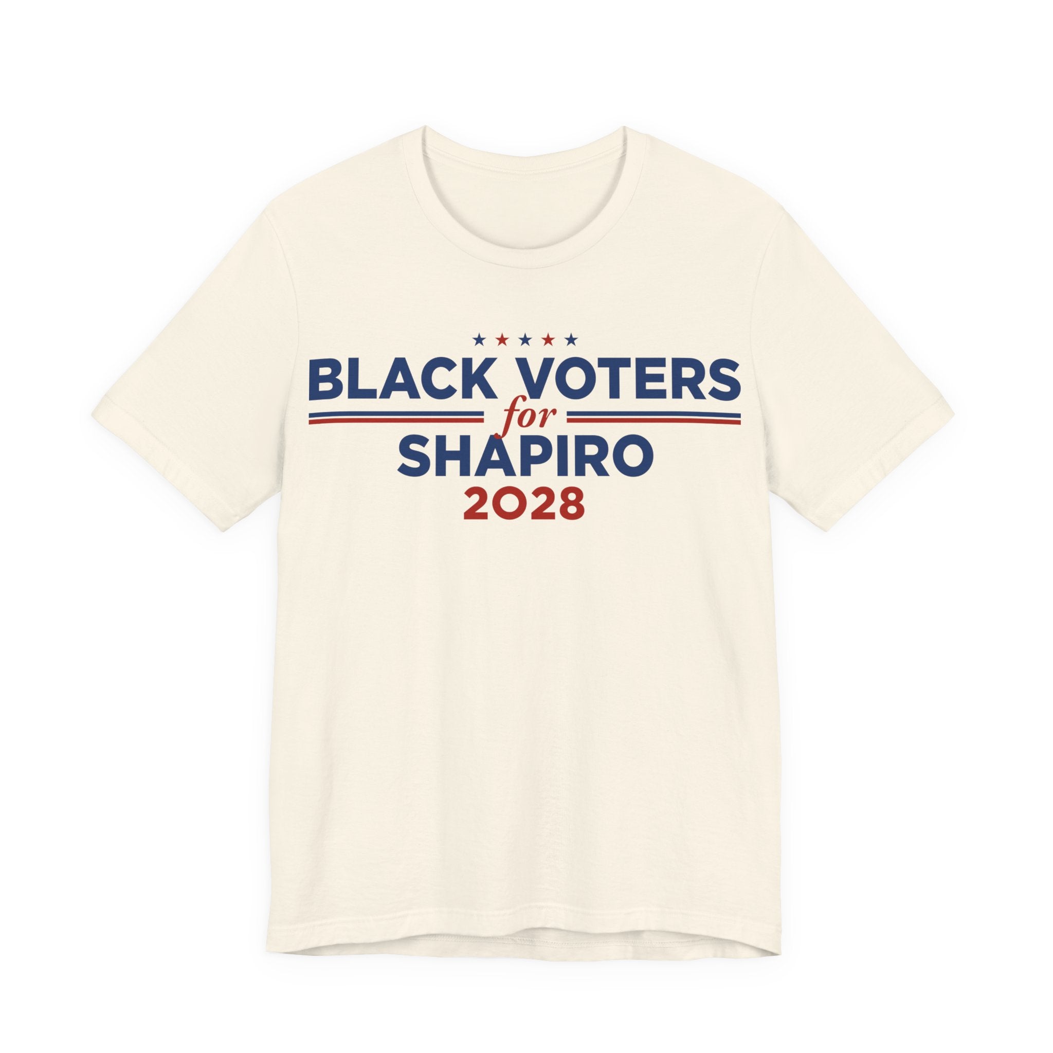 Black Voters for Josh Shapiro Campaign T-Shirt for President 2028