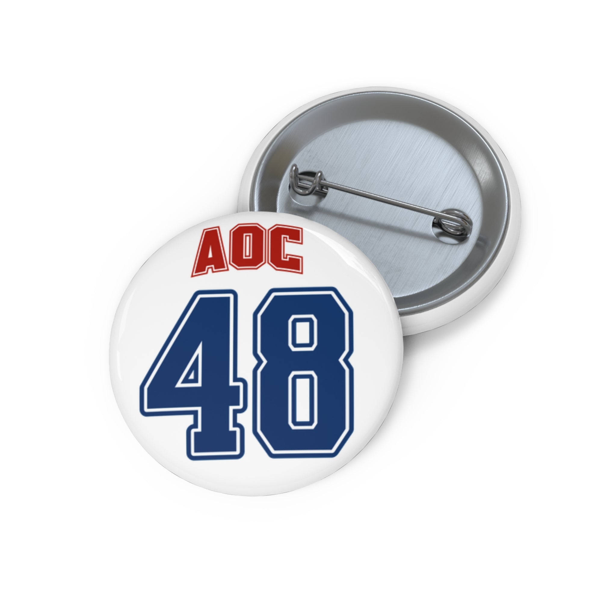 Team AOC for 48th President Pin Button