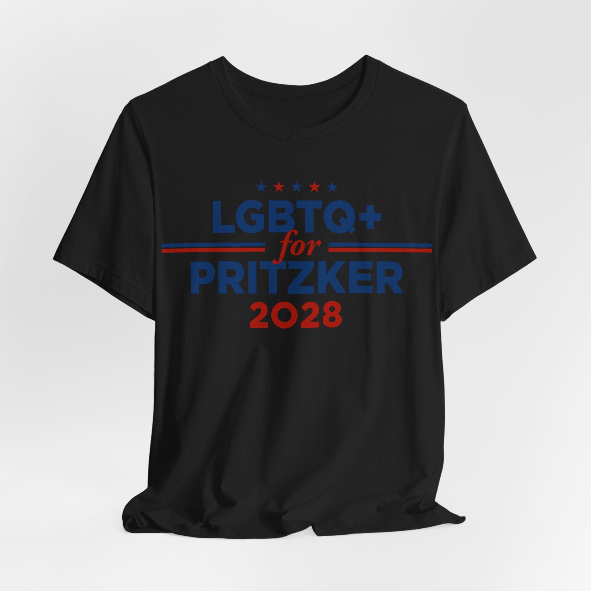 LGBTQ+ for J.B. Pritzker for President Campaign T-Shirt 2028