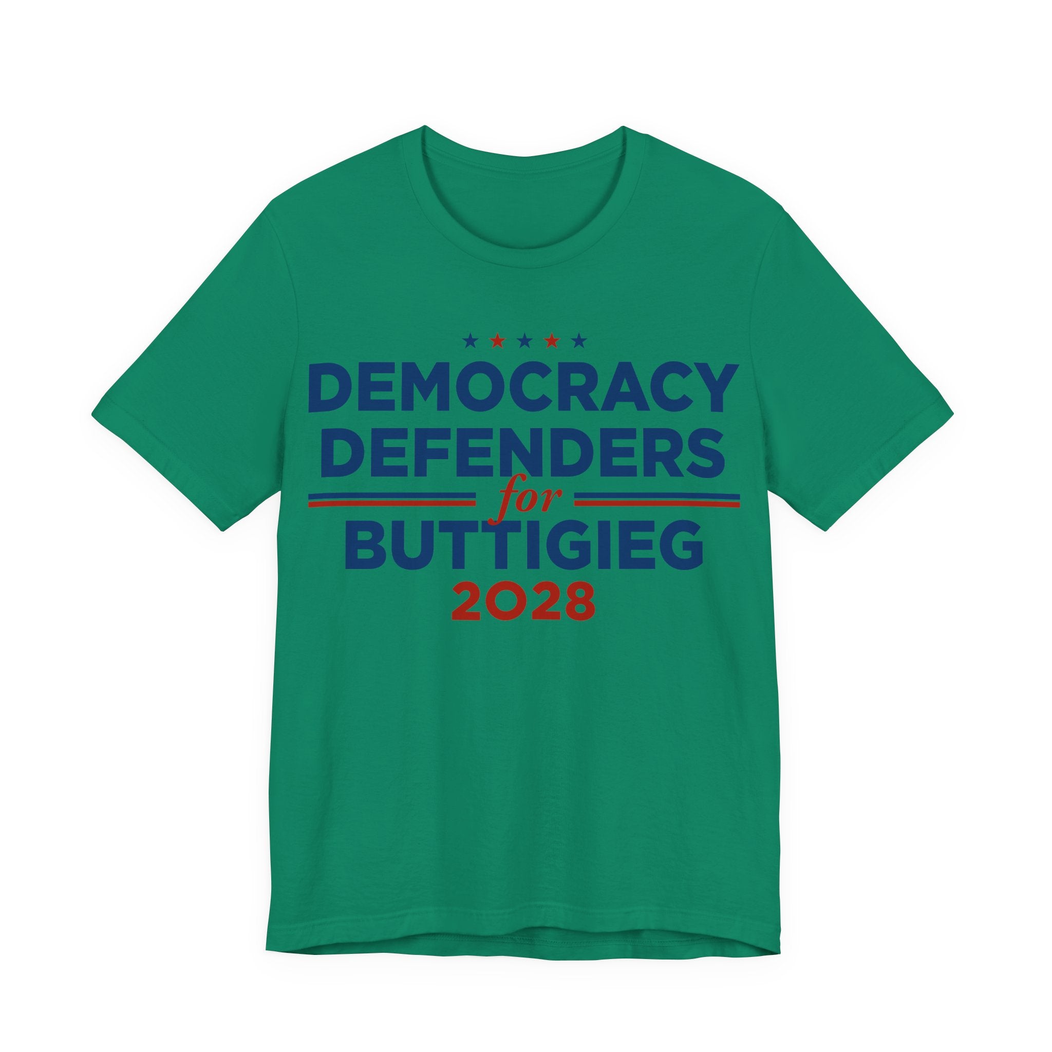 Democracy Defenders for Buttigieg 2028 T-Shirt | Bella+Canvas 3001 Political Graphic Tee