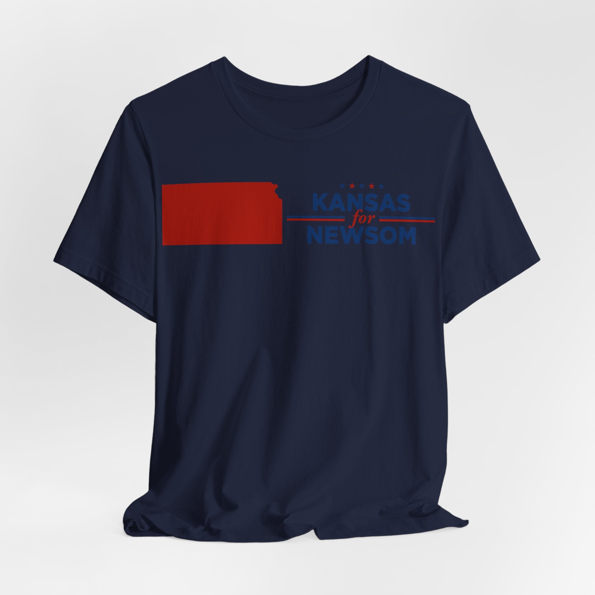Kansas for Gavin Newsom for President Campaign T-Shirt 2028