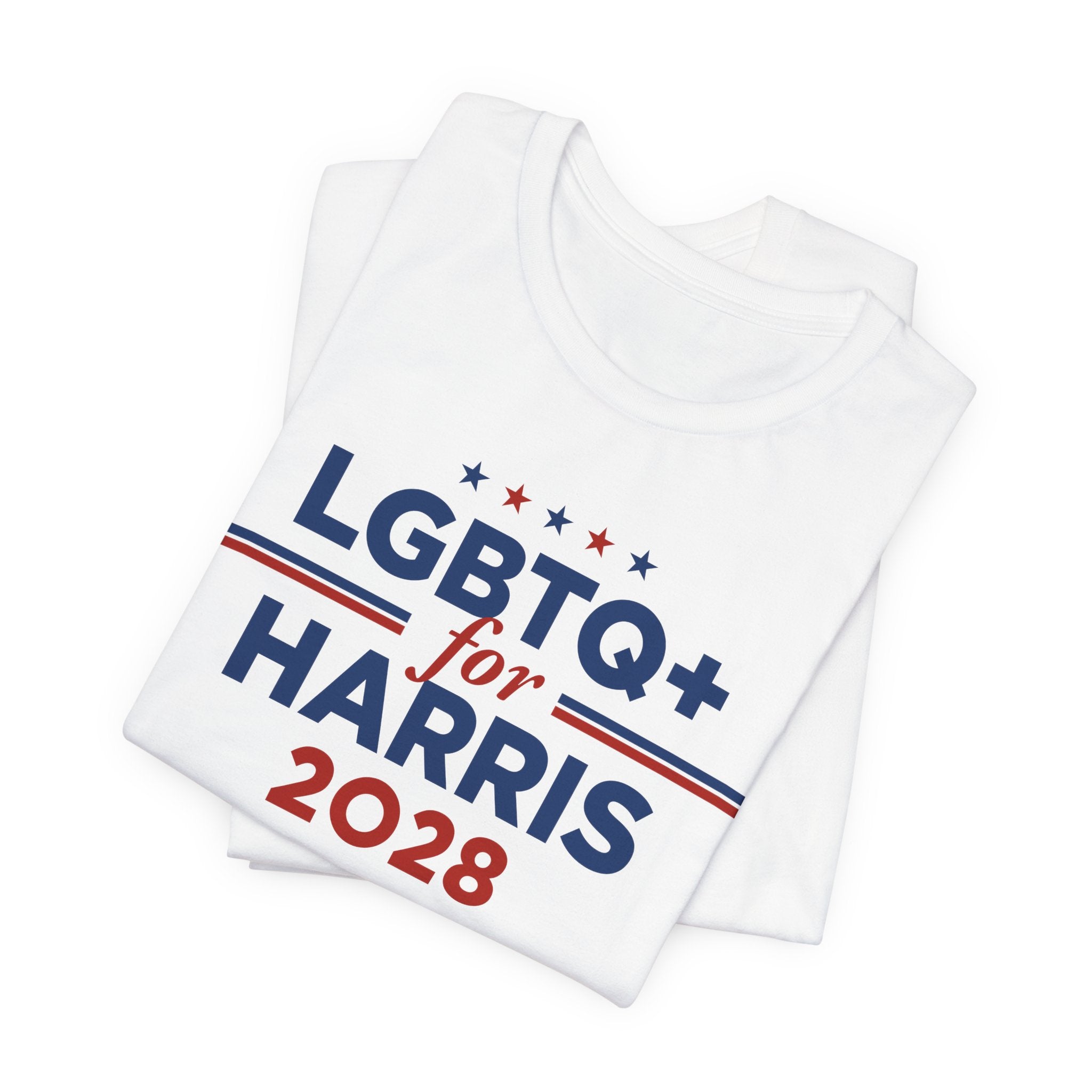 LGBTQ+ for Kamala Harris for President Campaign T-Shirt 2028