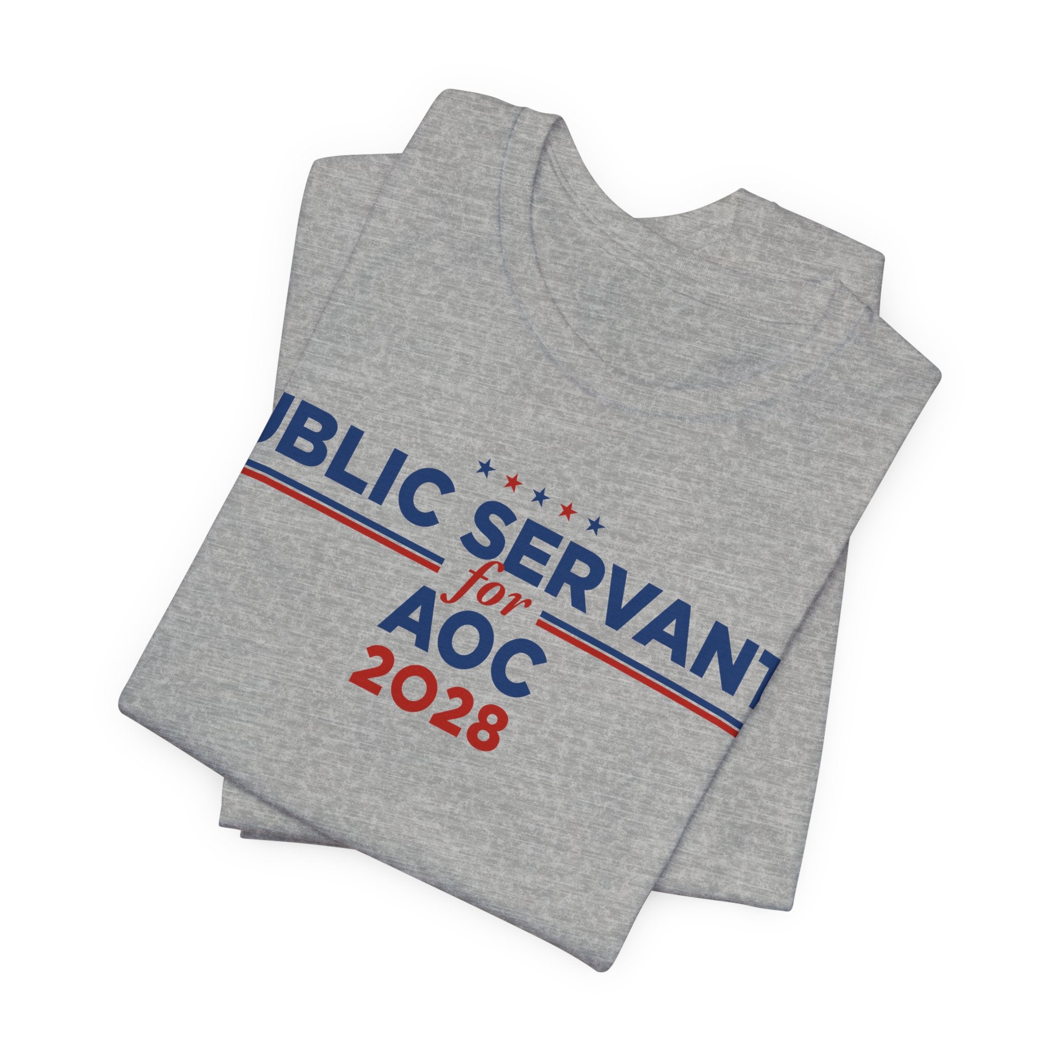 Public Servants for AOC for President Campaign T-Shirt 2028