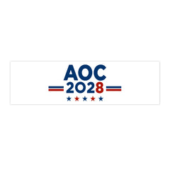 AOC 2028 Bumper Sticker — Political Campaign Sticker