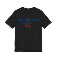 Secular Voters for Josh Shapiro for President Campaign T-Shirt 2028