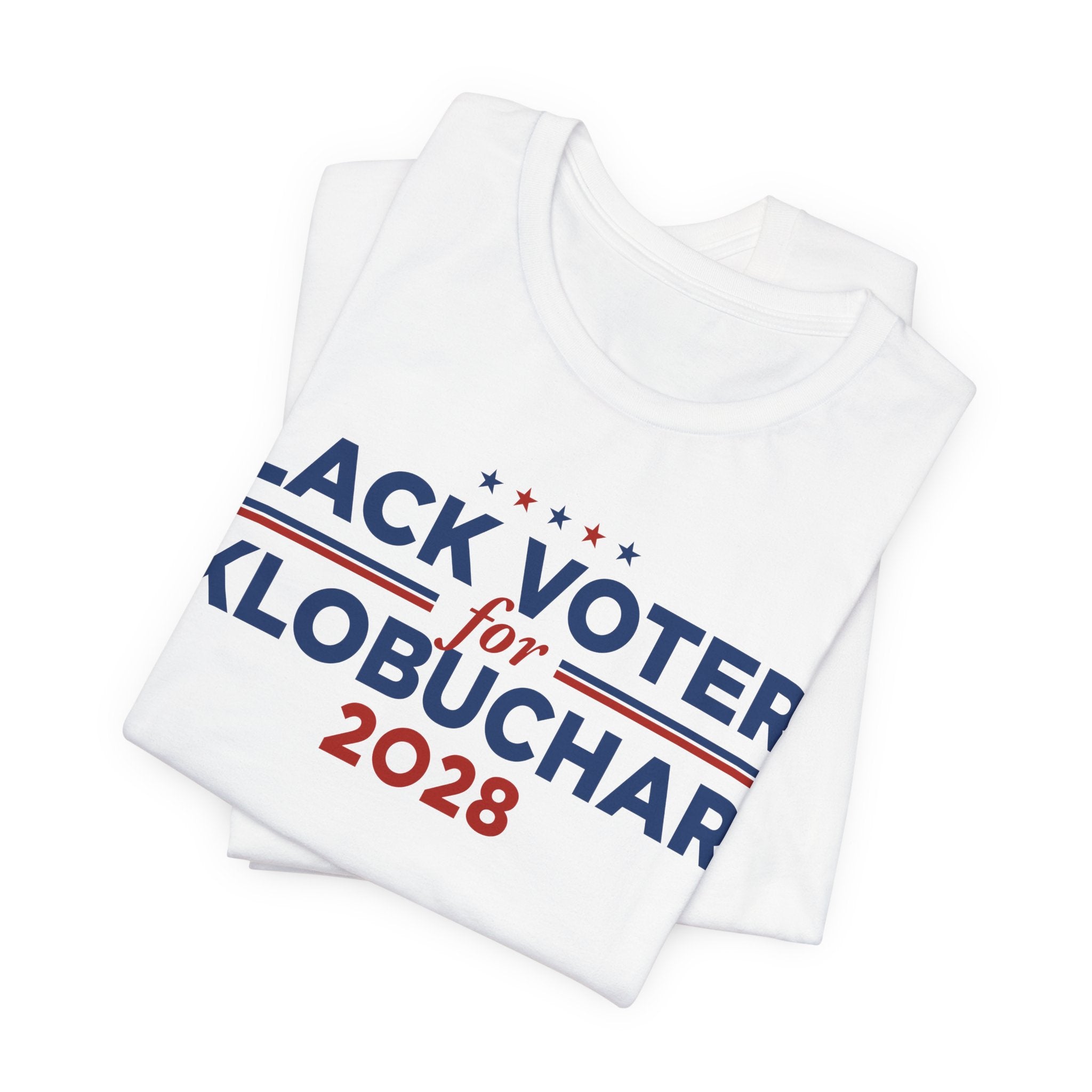 Black Voters for Amy Klobuchar Campaign T-Shirt for President 2028