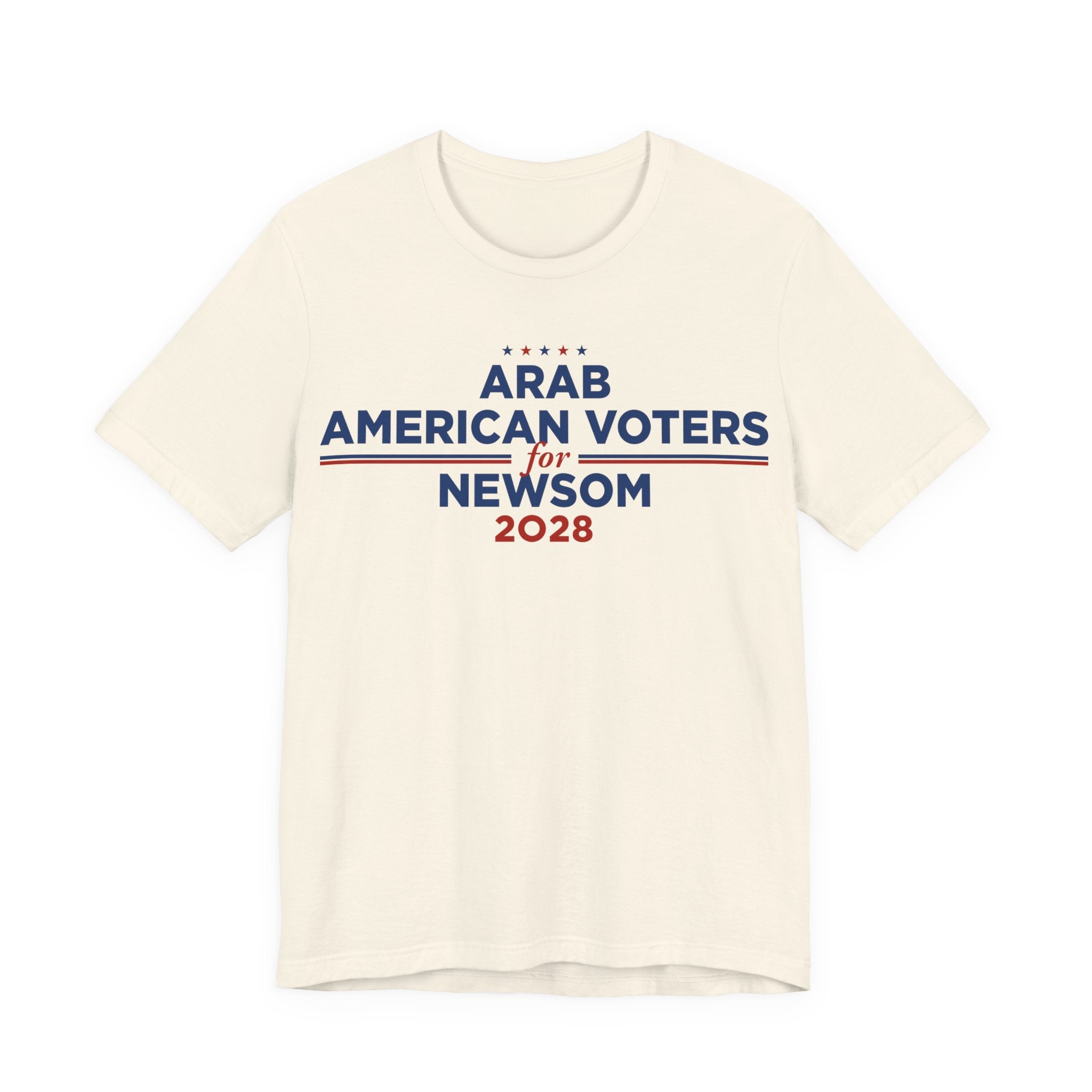 Arab American Voters for Gavin Newsom for President Campaign T-Shirt 2028