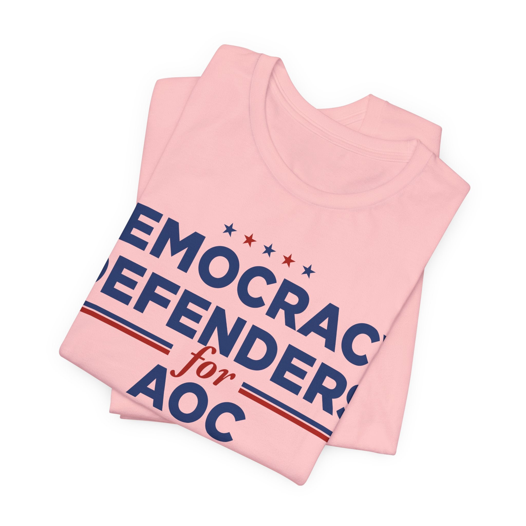 Democracy Defenders for AOC 2028 T-Shirt | Bella+Canvas 3001 Political Graphic Tee
