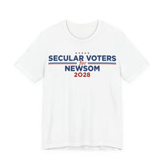 Secular Voters for Gavin Newsom for President Campaign T-Shirt 2028