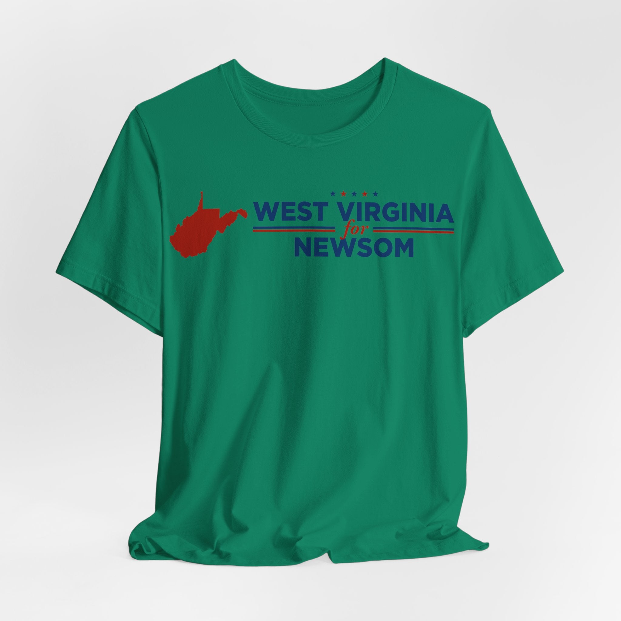 West Virginia for Gavin Newsom for President Campaign T-Shirt 2028