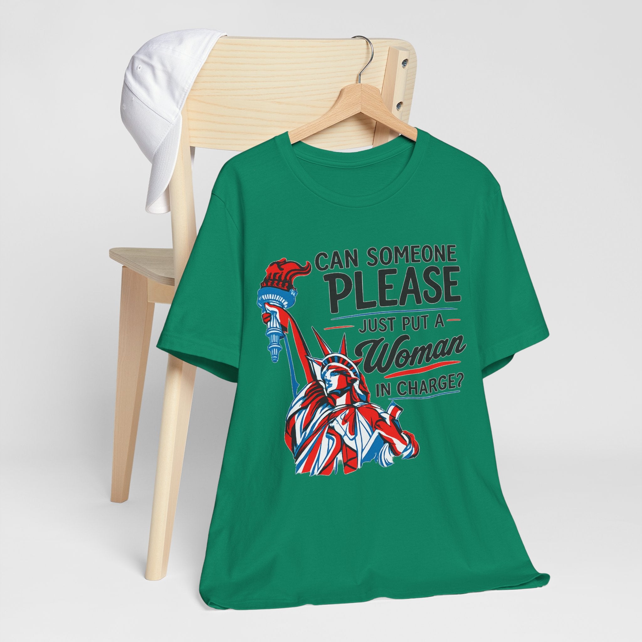 Can Someone Please Put a Woman in Charge T-Shirt – Feminist Political Tee