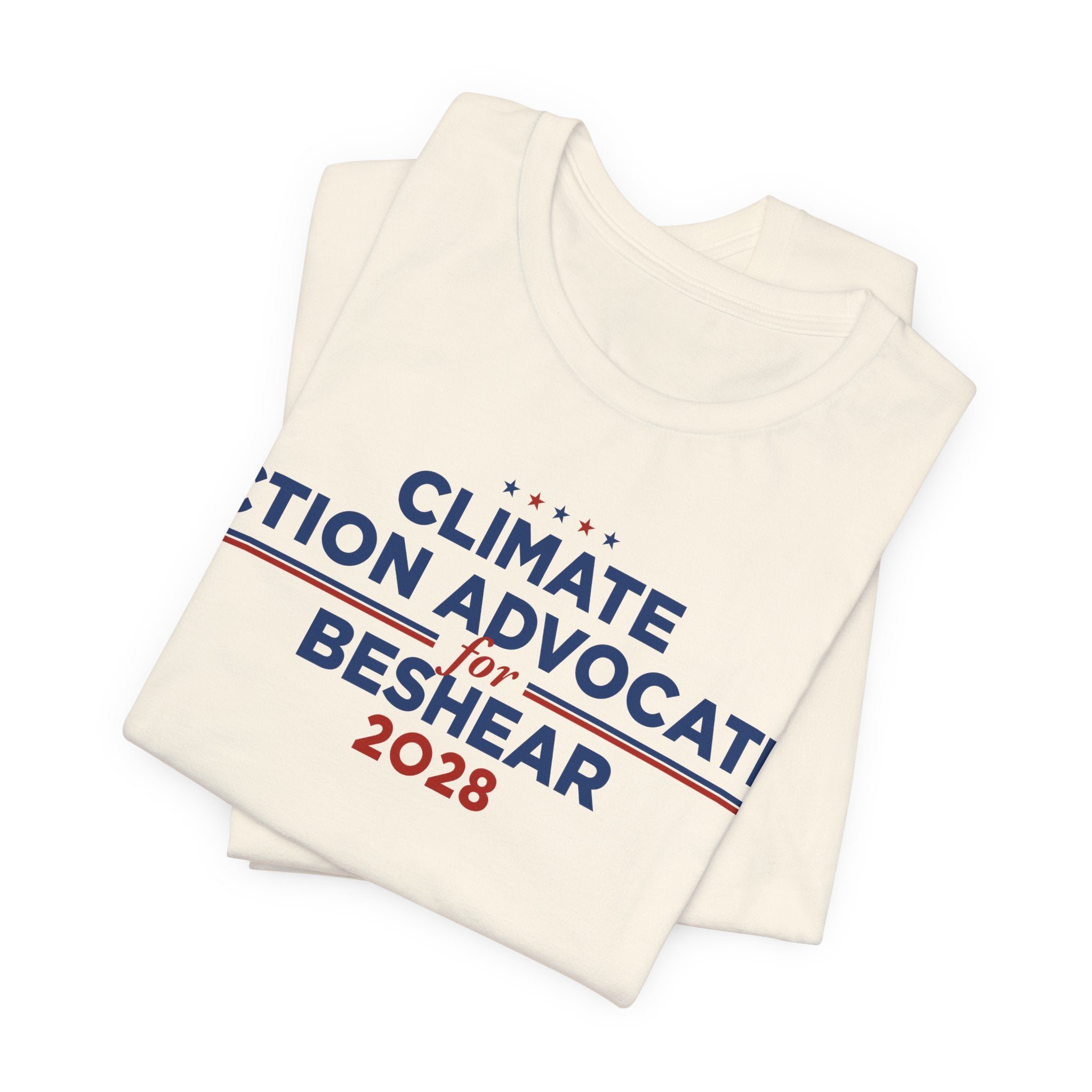 Climate Action Advocates for Beshear 2028 T-Shirt | Bella+Canvas 3001 Political Graphic Tee
