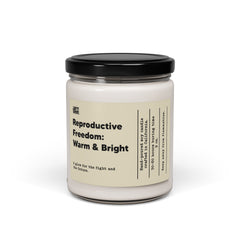 Reproductive Freedom: Warm & Bright – Hand-Poured Soy Candle (9 oz)