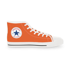 Orange Prideverse Men's High Top Sneakers