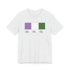 Funny Genderqueer Pride Flag Pantone Colors Unisex Jersey Short Sleeve T-Shirt