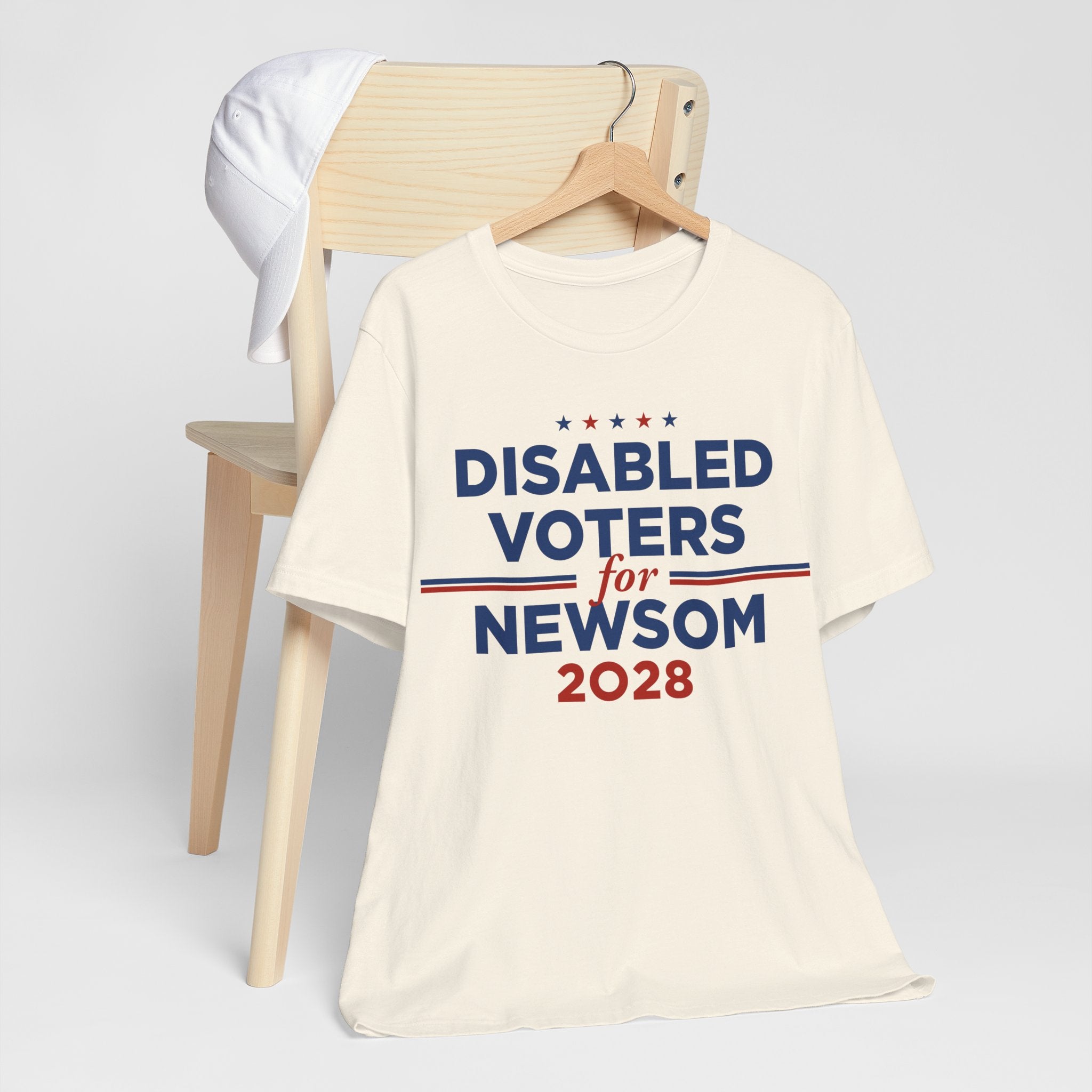 Disabled Voters for Gavin Newsom for President Campaign T-Shirt 2028