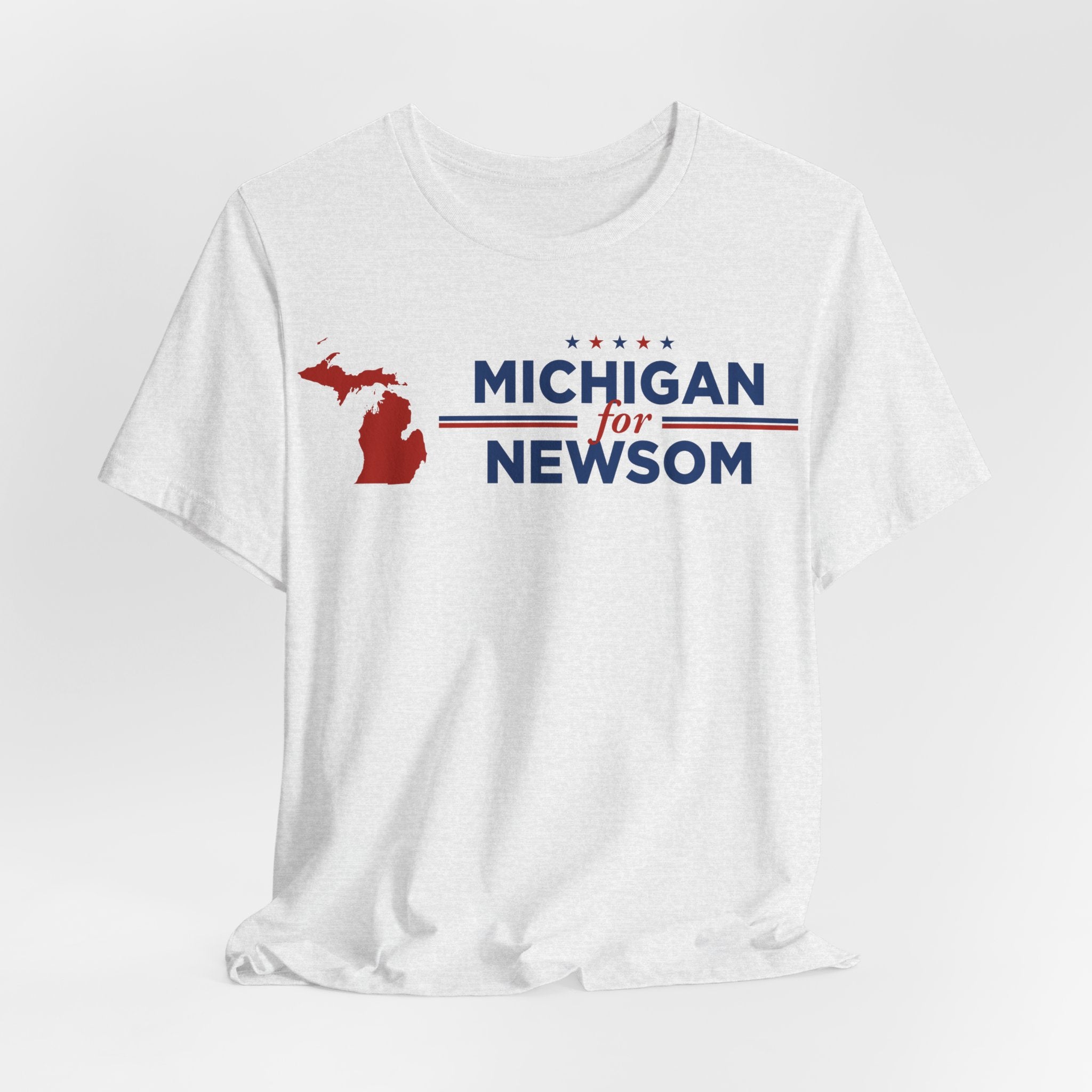 Michigan for Gavin Newsom for President Campaign T-Shirt 2028