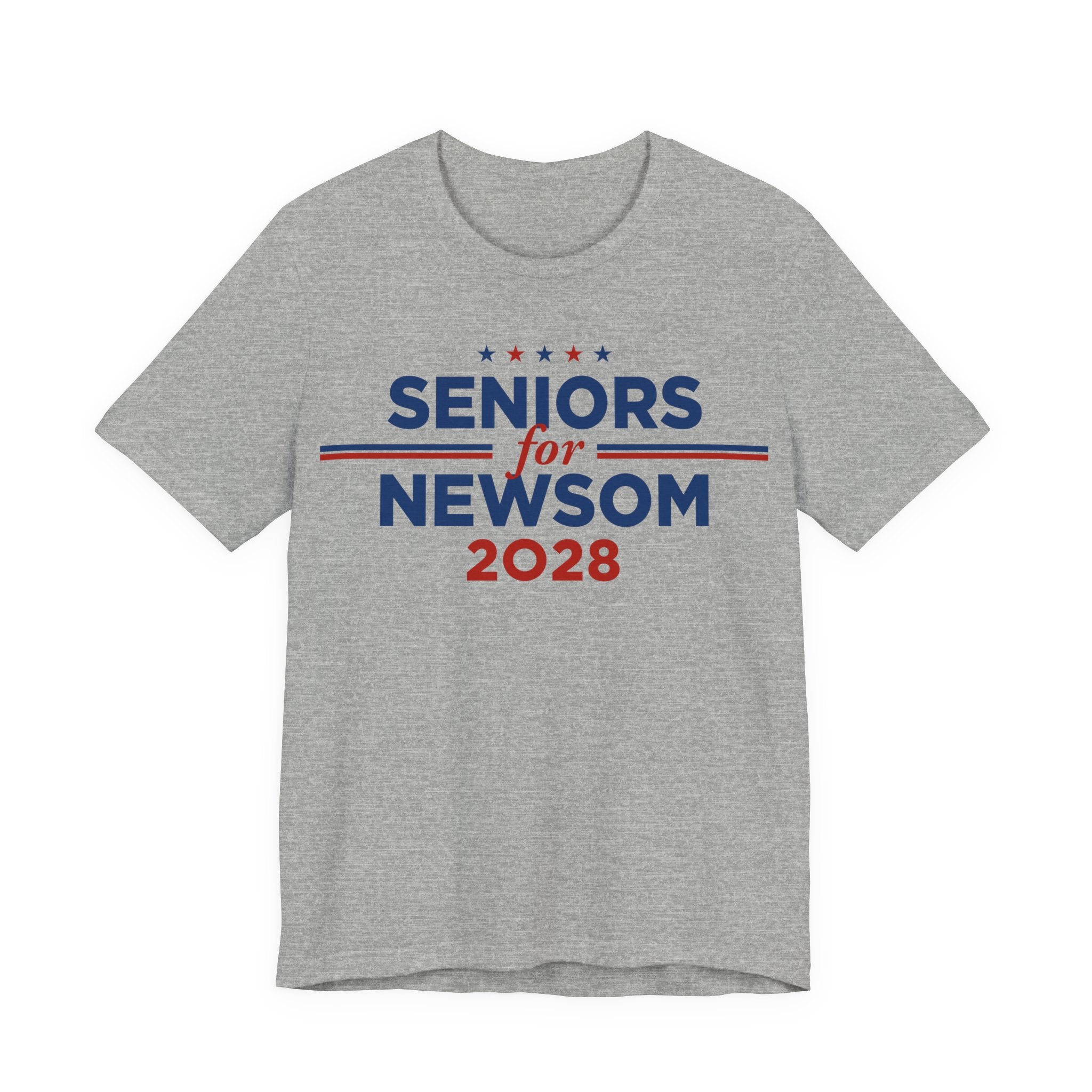 Seniors for Gavin Newsom for President Campaign T-Shirt 2028