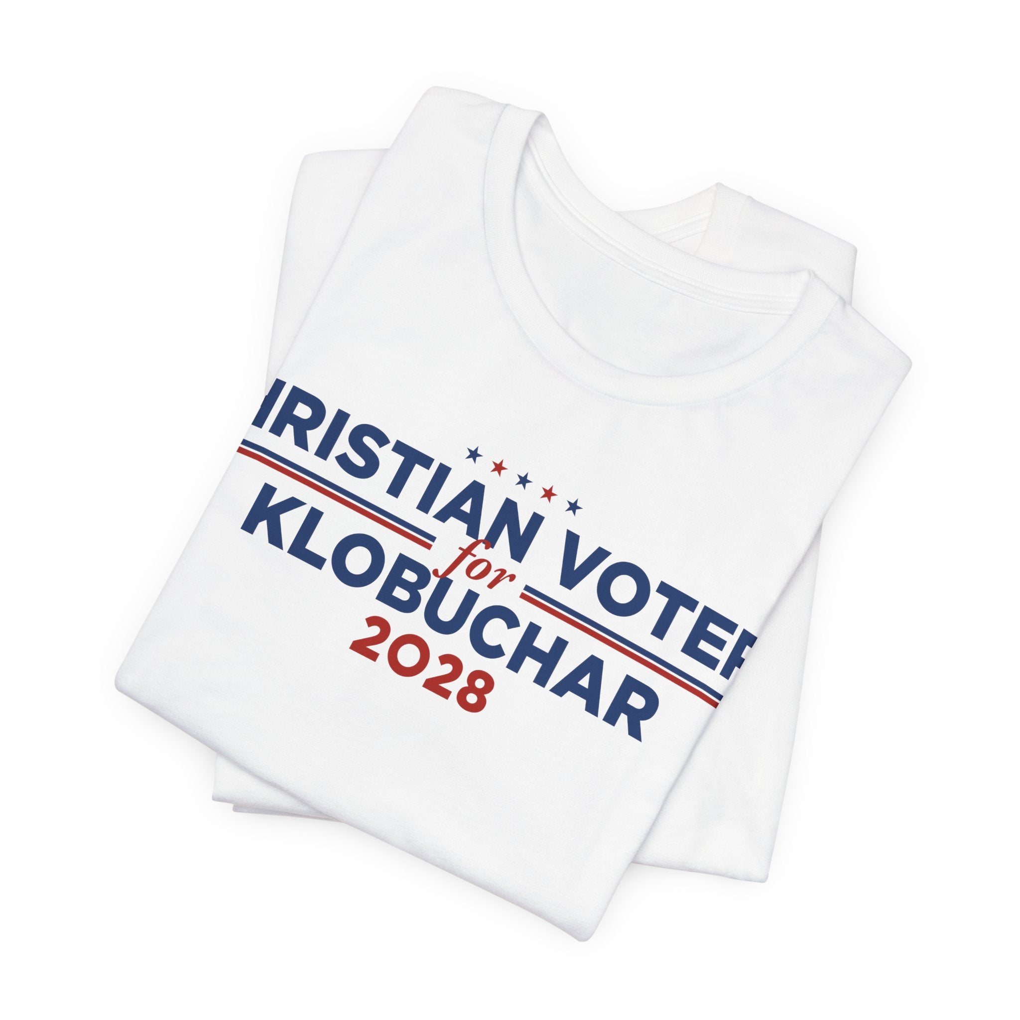 Christian Voters for Amy Klobuchar for President Campaign T-Shirt 2028
