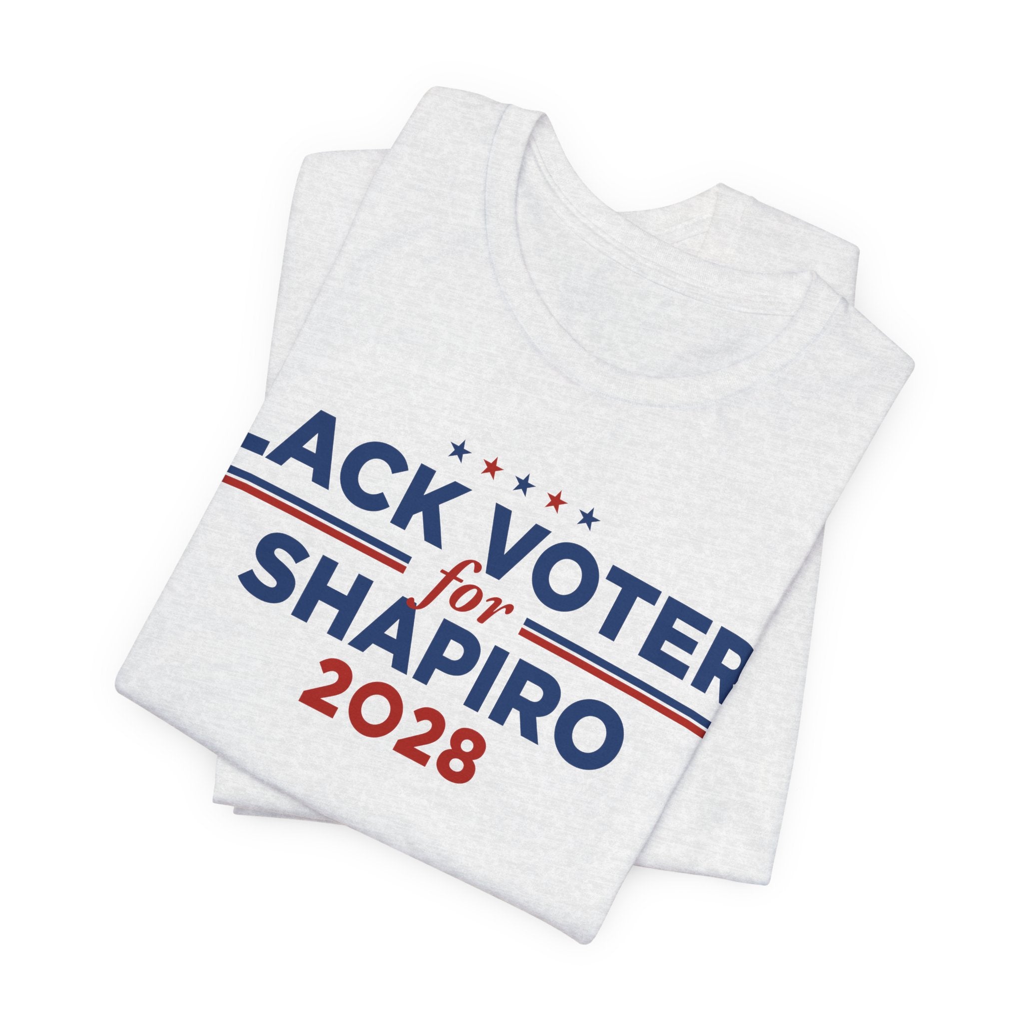 Black Voters for Josh Shapiro Campaign T-Shirt for President 2028