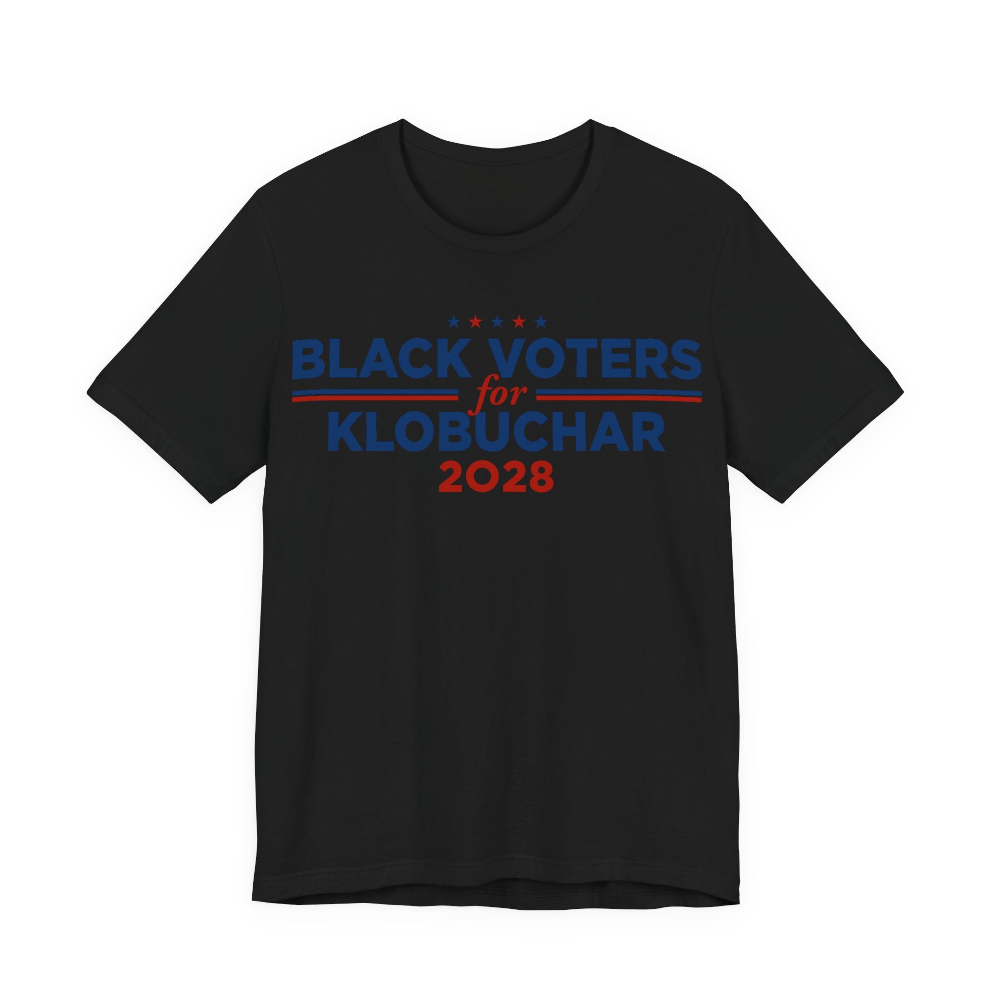 Black Voters for Amy Klobuchar Campaign T-Shirt for President 2028