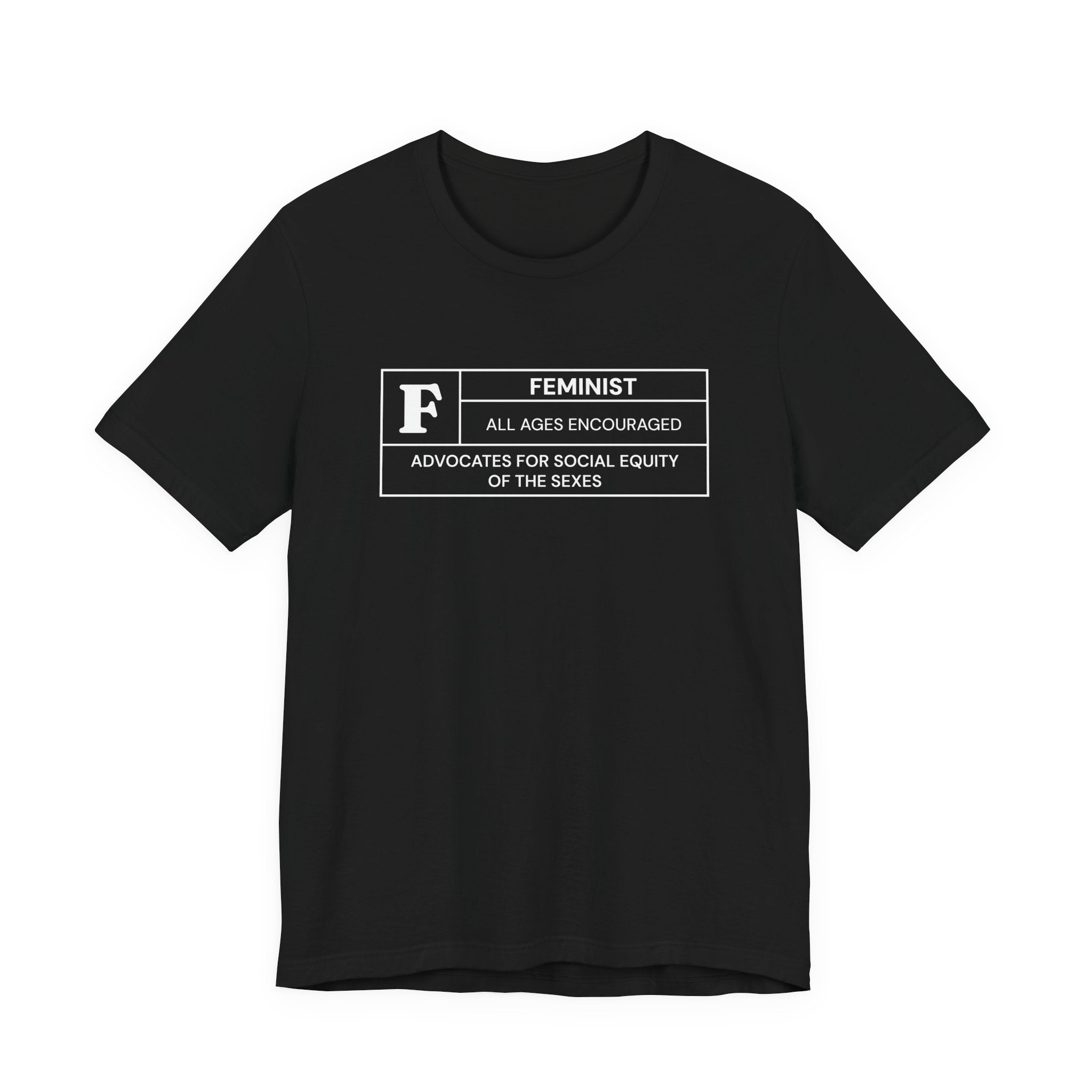 Funny Feminist Ratings Unisex Jersey Short Sleeve T-Shirt