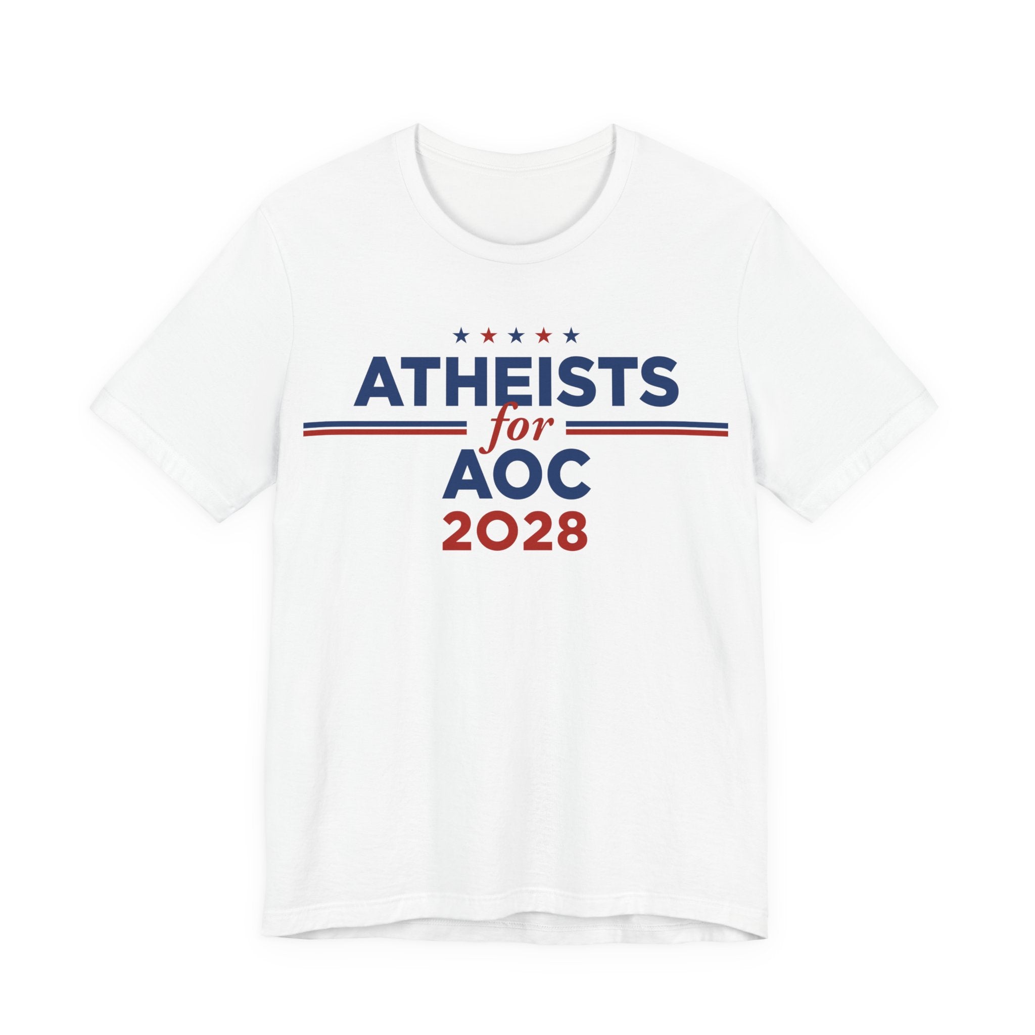 Atheists for AOC for President Campaign T-Shirt 2028