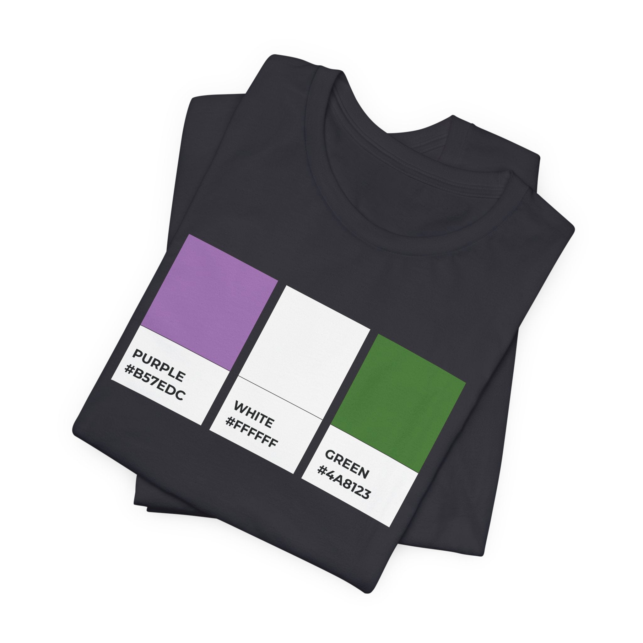 Funny Genderqueer Pride Flag Pantone Colors Unisex Jersey Short Sleeve T-Shirt