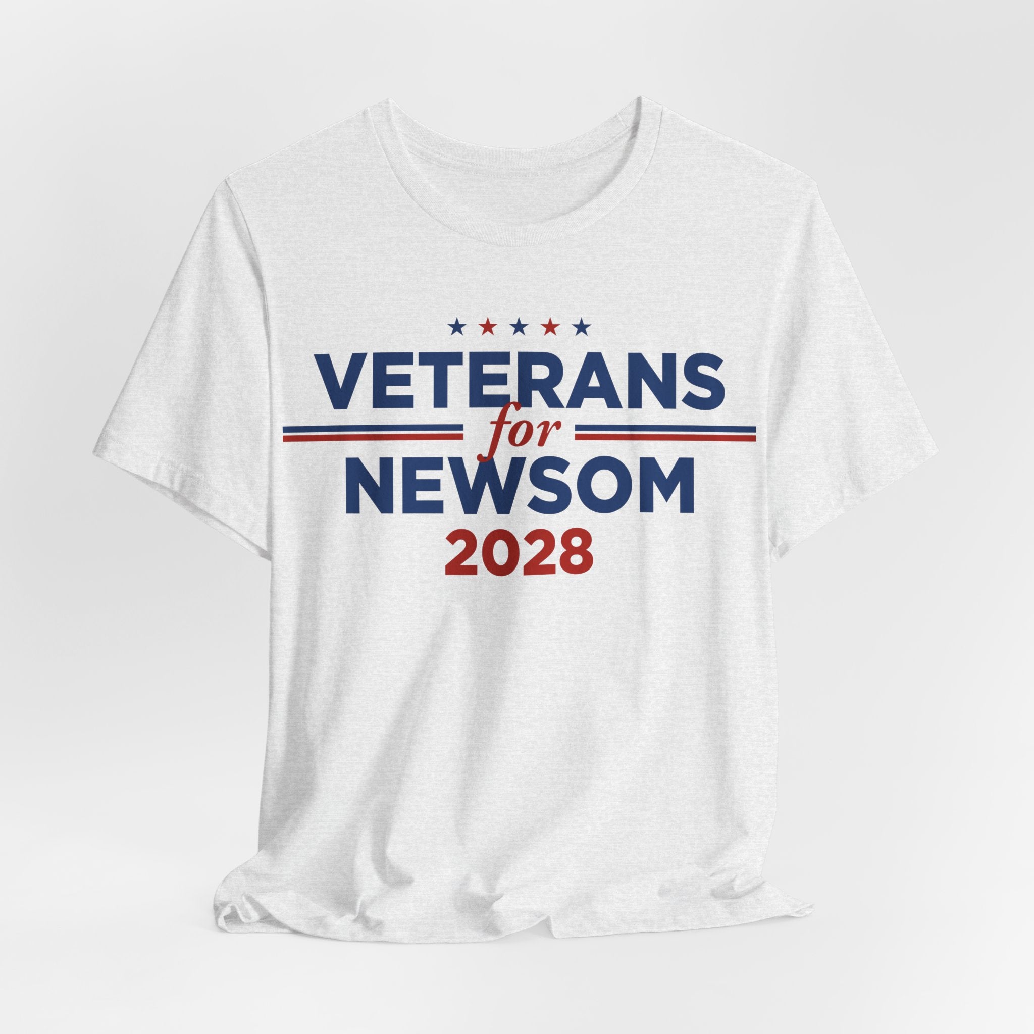 Veterans for Gavin Newsom for President Campaign T-Shirt 2028