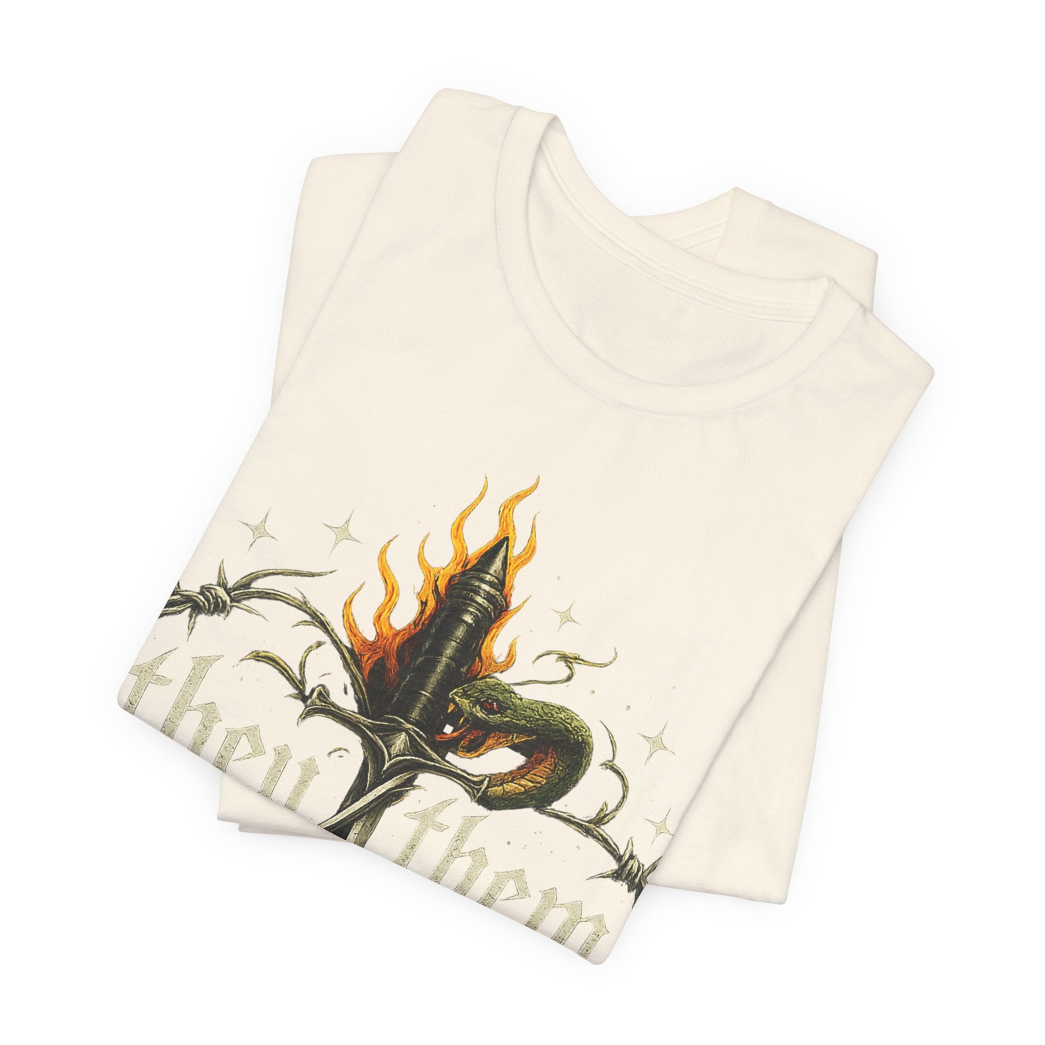 they/them Gothic Pronoun T-Shirt – Tattoo Flash Style Graphic Tee