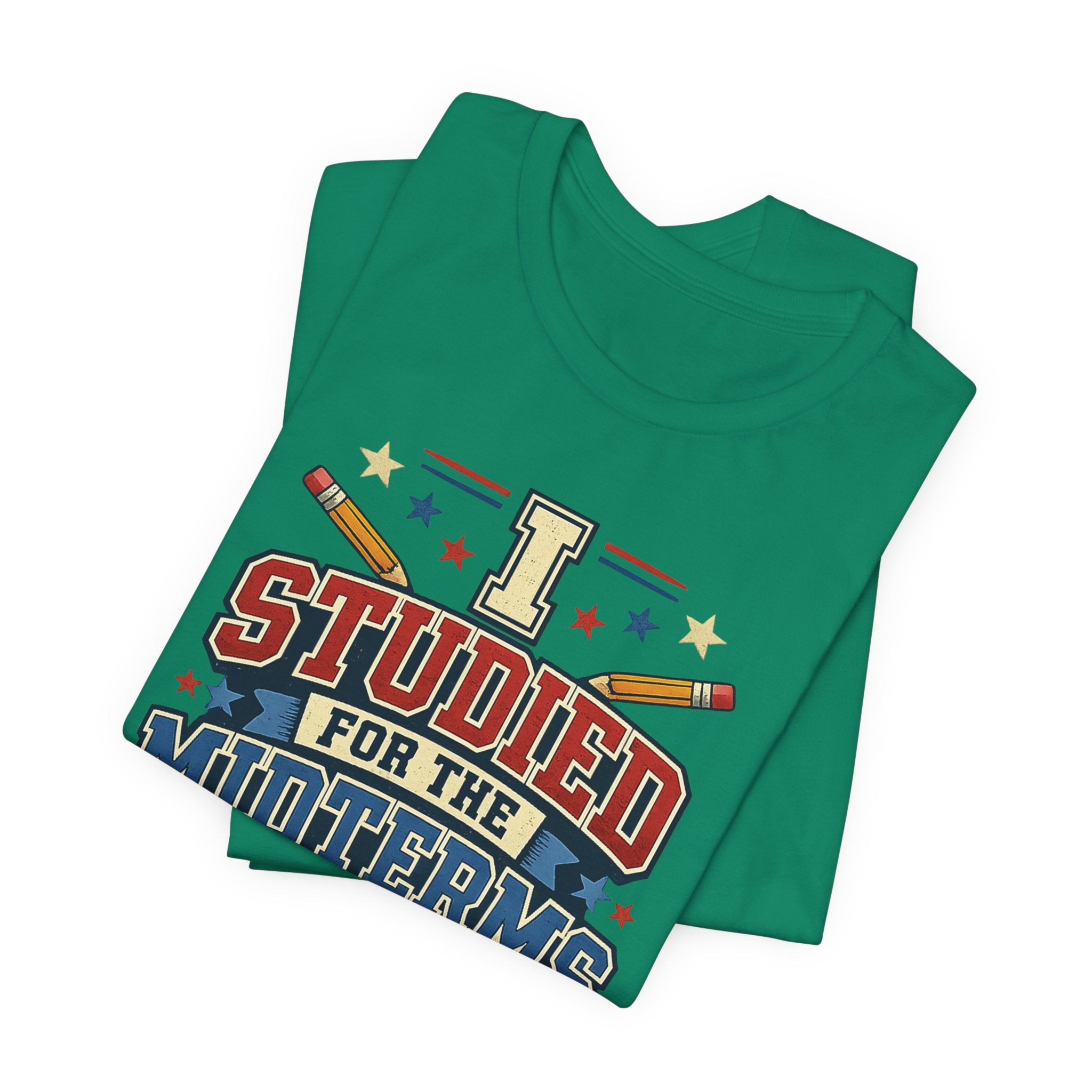 I Studied for the Midterms 2026 T-Shirt – Funny Voting Shirt, Retro Political Tee, Election Day Apparel