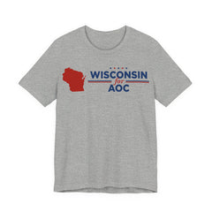 Wisconsin for AOC for President Campaign T-Shirt 2028