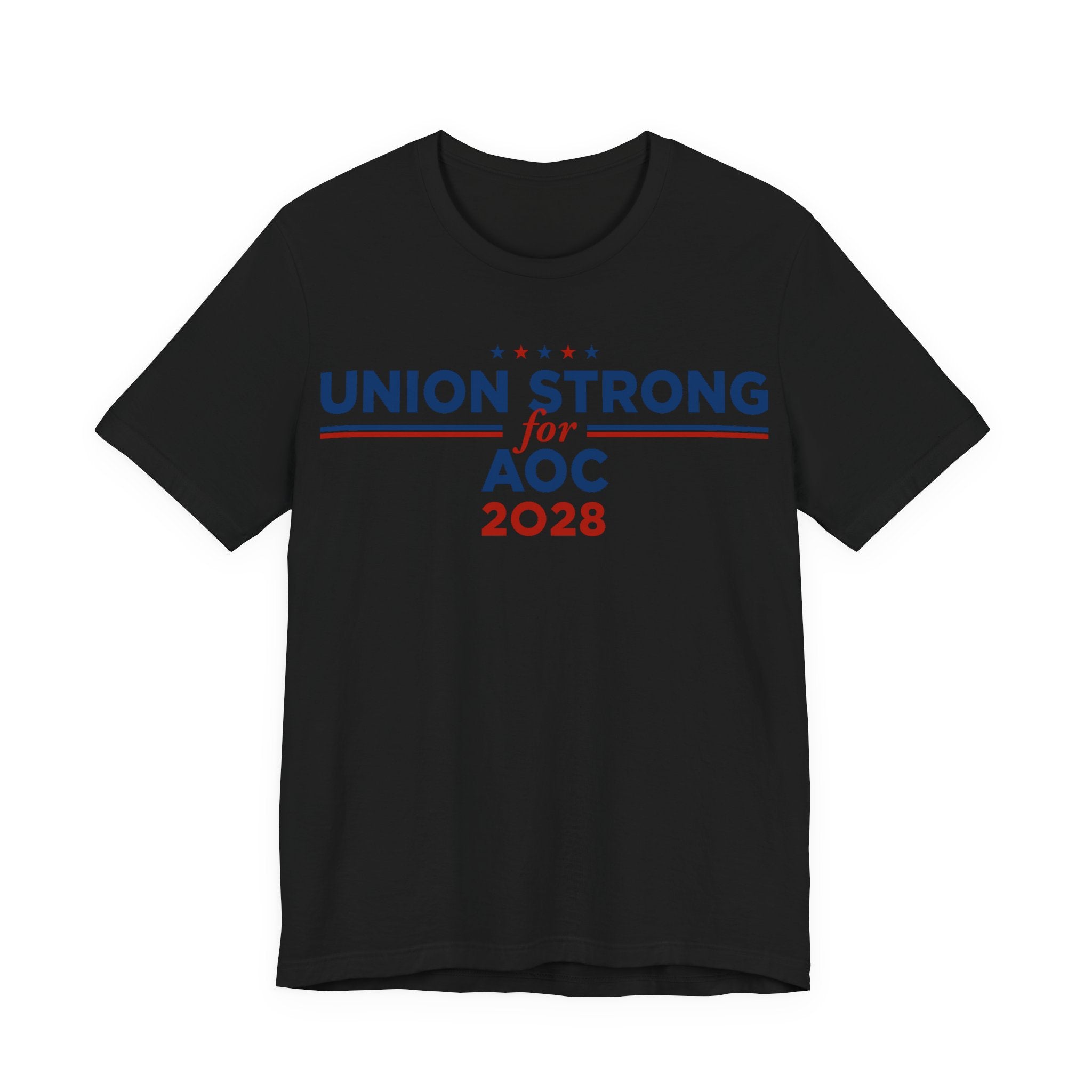 Union Strong for AOC for President Campaign T-Shirt 2028