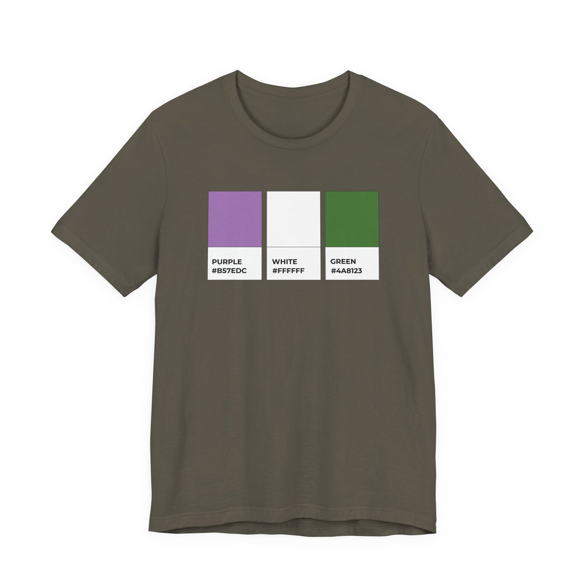 Funny Genderqueer Pride Flag Pantone Colors Unisex Jersey Short Sleeve T-Shirt