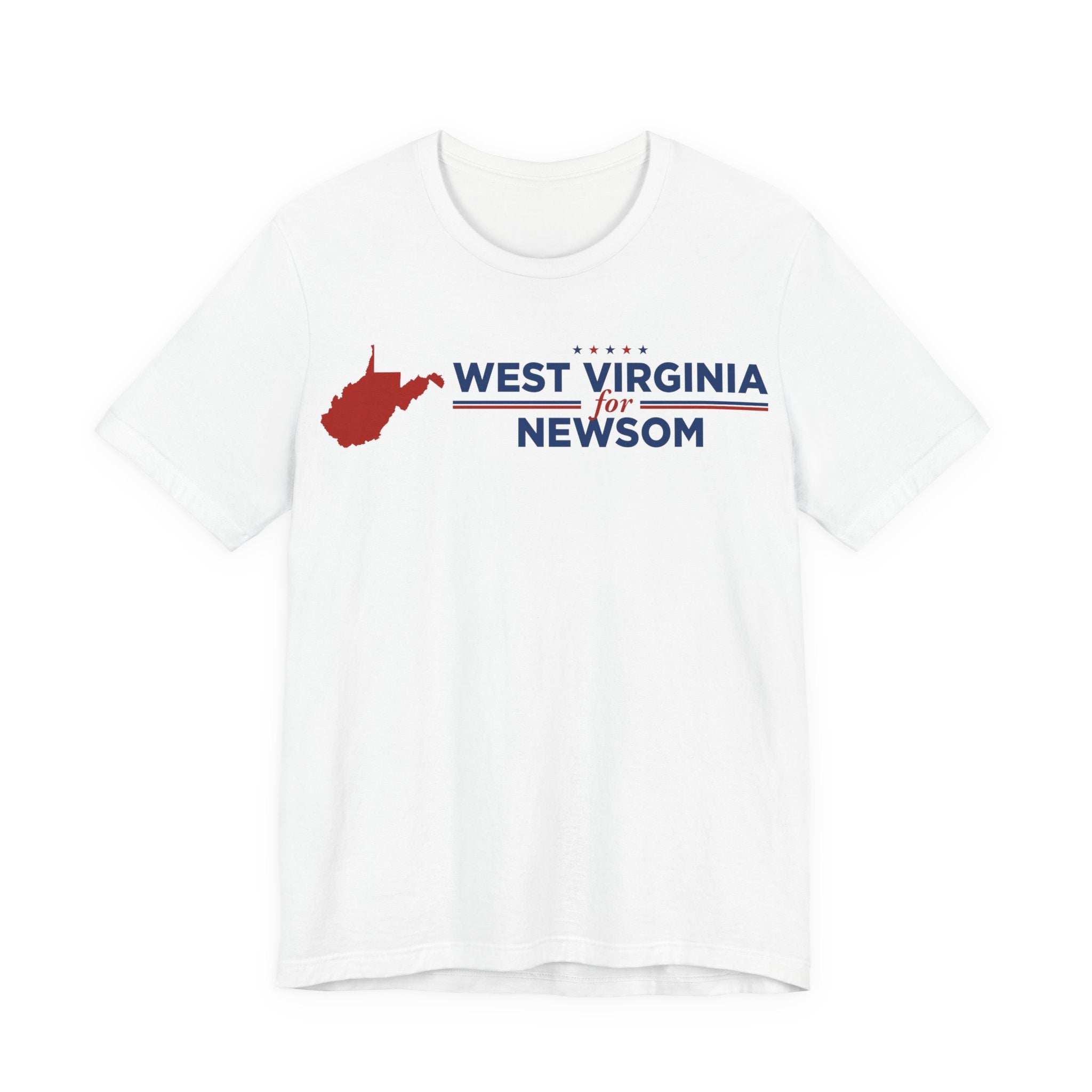 West Virginia for Gavin Newsom for President Campaign T-Shirt 2028