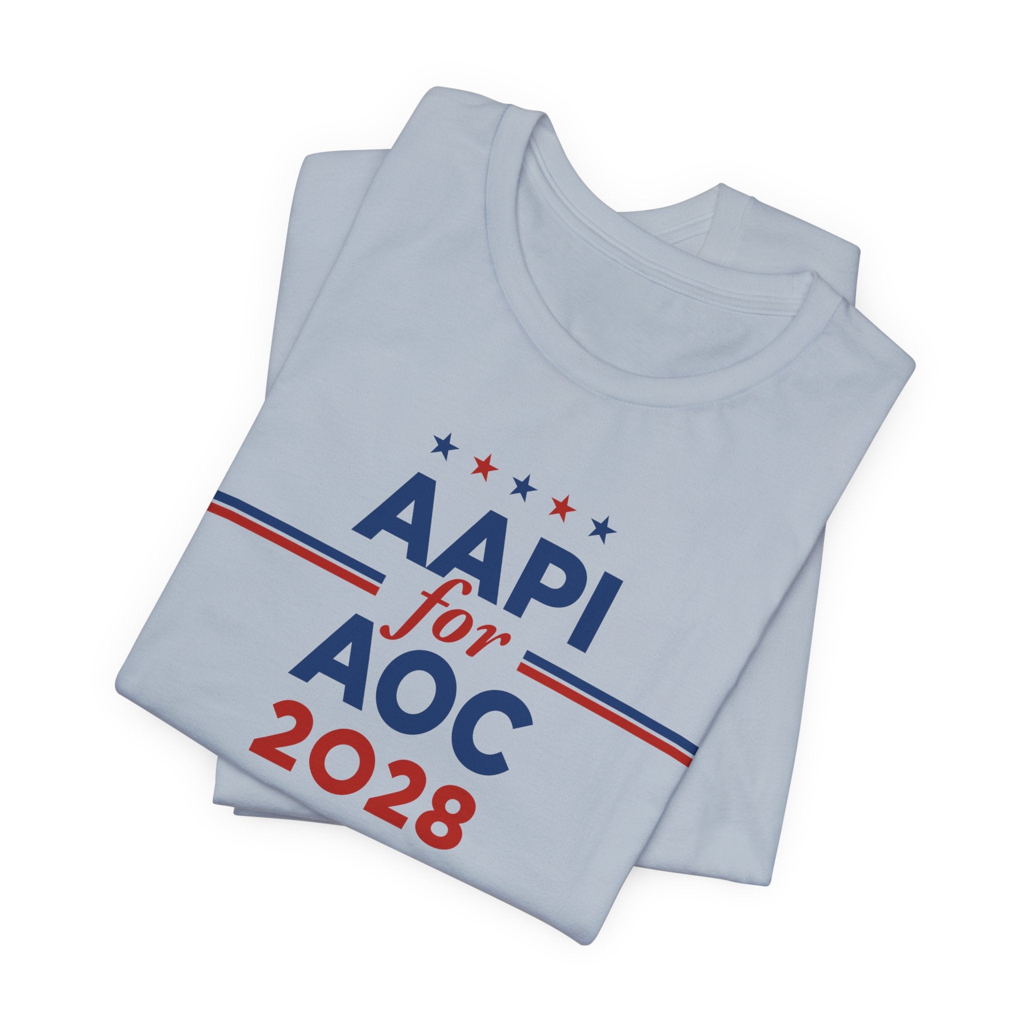 AAPI Asian American and Pacific Islander for AOC Campaign T-Shirt for President 2028