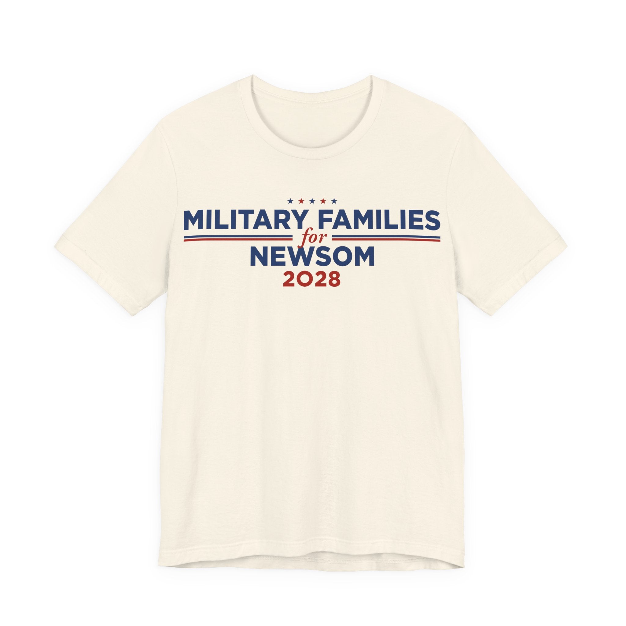 Military Families for Gavin Newsom for President Campaign T-Shirt 2028