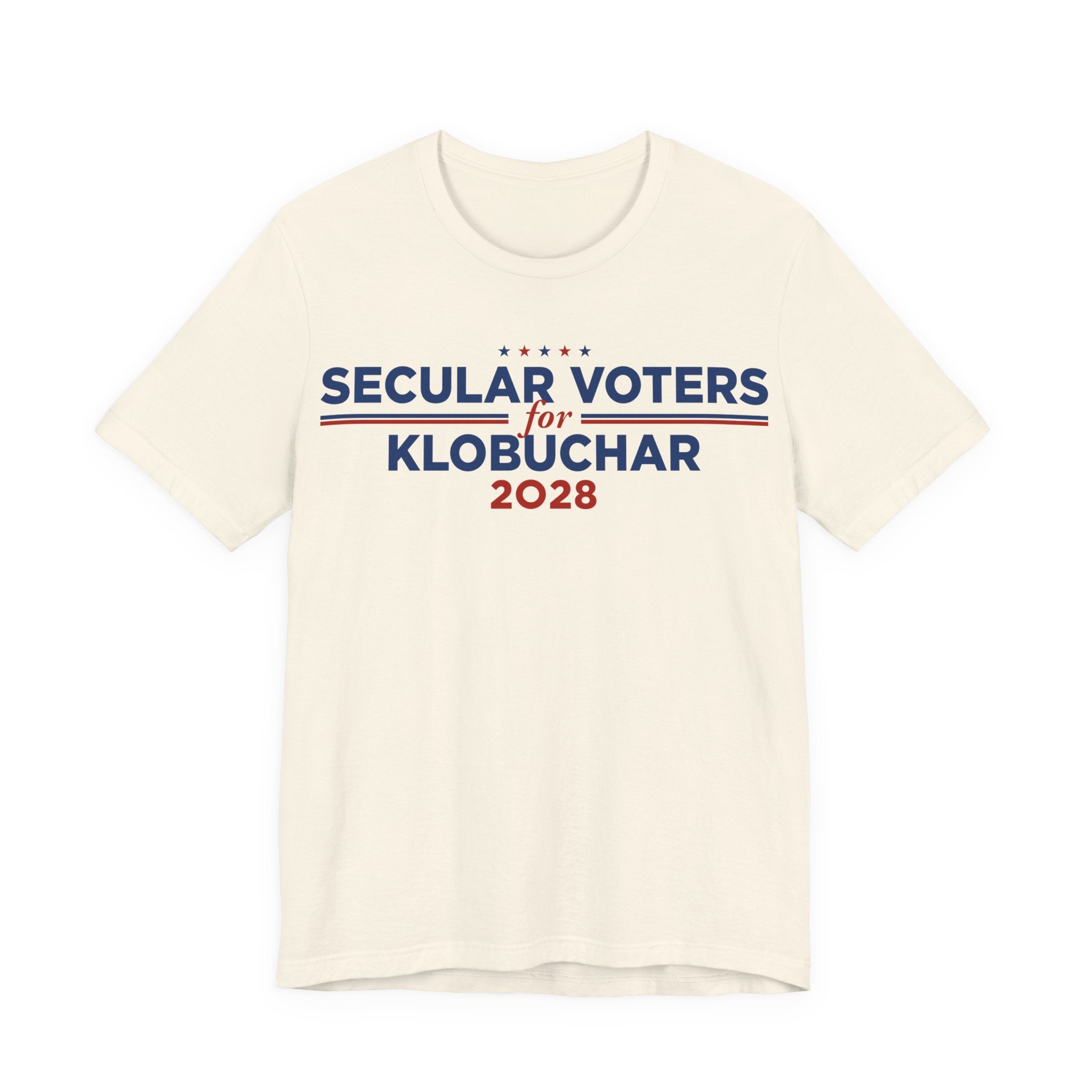 Secular Voters for Amy Klobuchar for President Campaign T-Shirt 2028