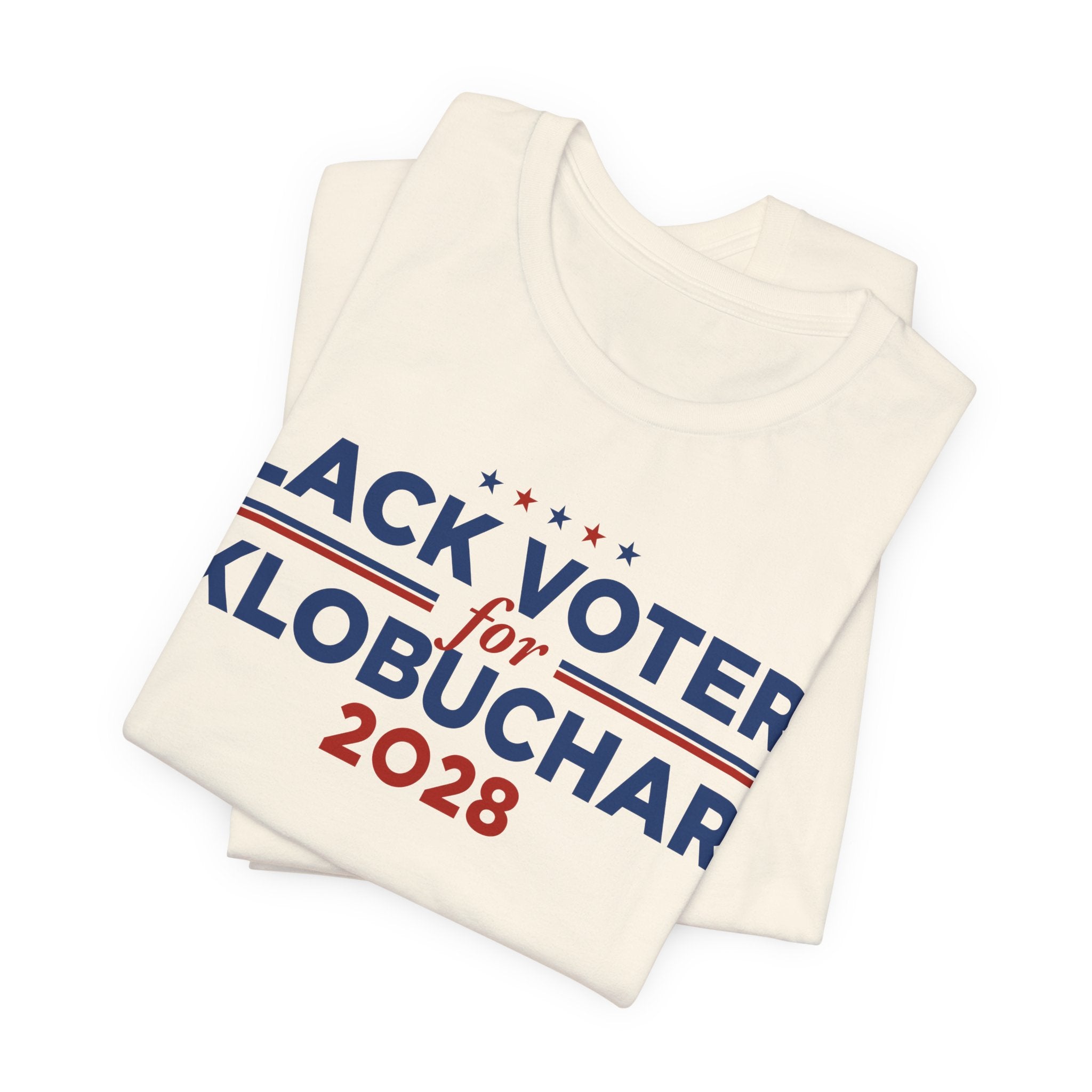 Black Voters for Amy Klobuchar Campaign T-Shirt for President 2028