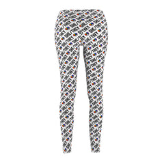 She/They Pride Pattern Leggings | All-Over Print Pronoun Leggings