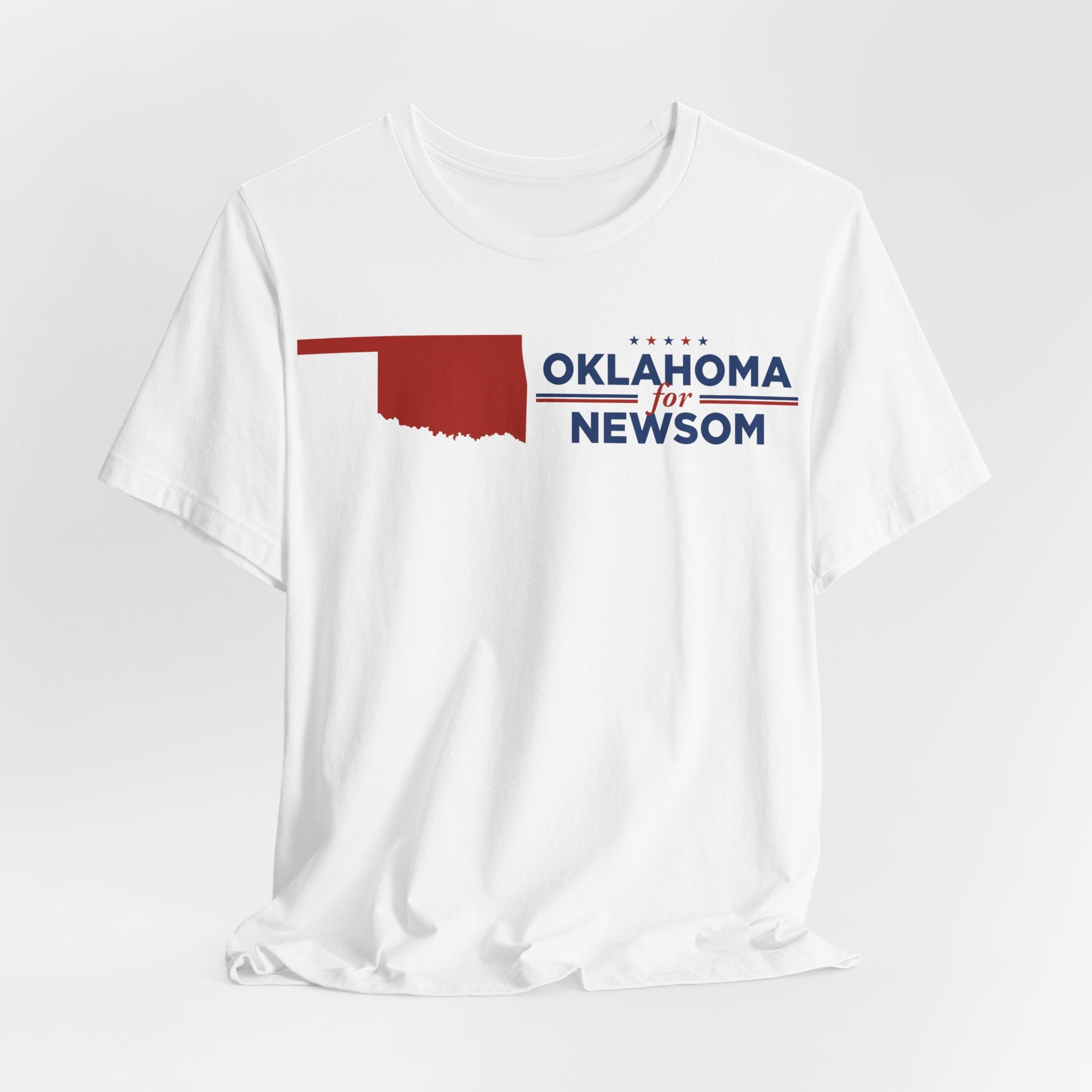 Oklahoma for Gavin Newsom for President Campaign T-Shirt 2028