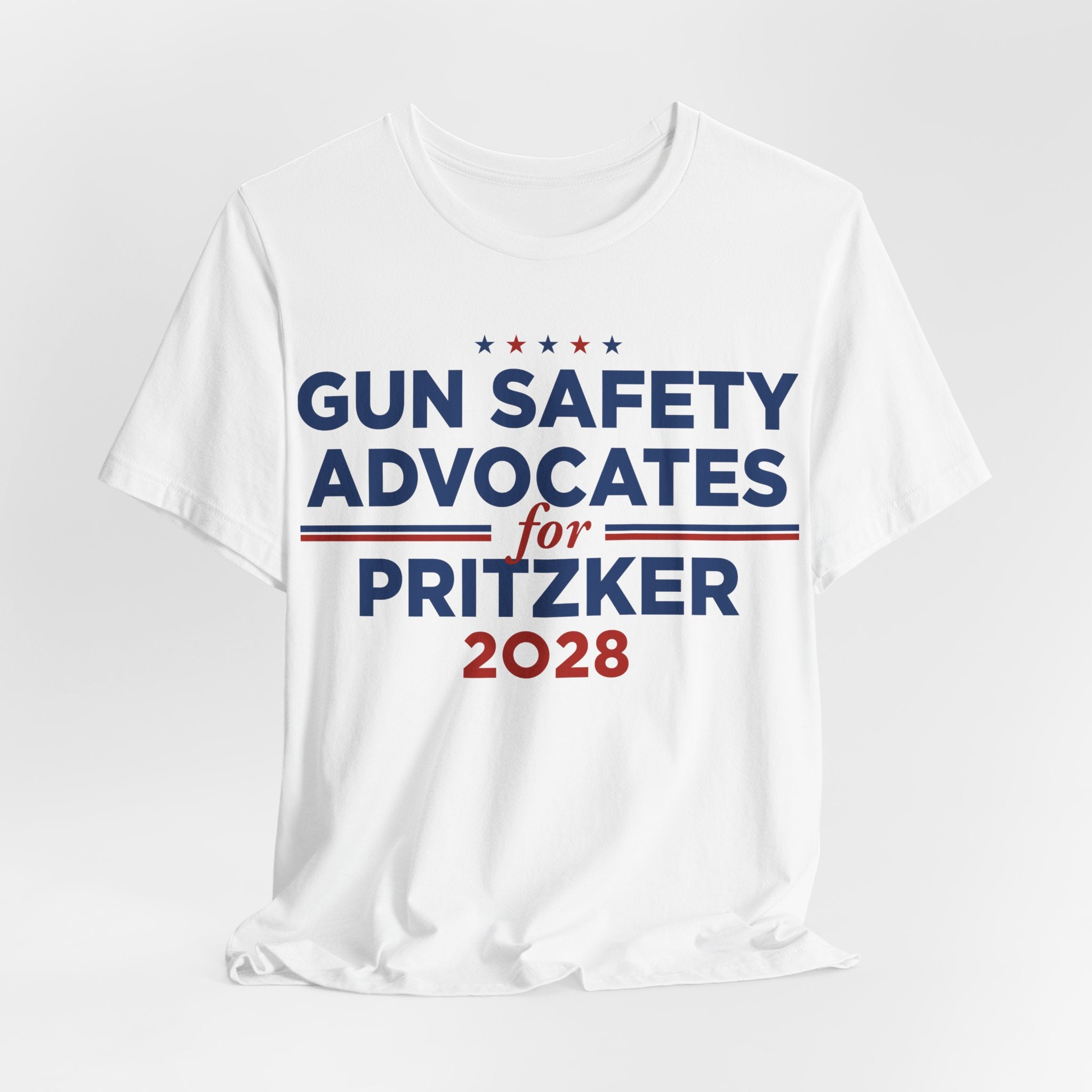 Gun Safety Advocates for J.B. Pritzker for President Campaign T-Shirt 2028