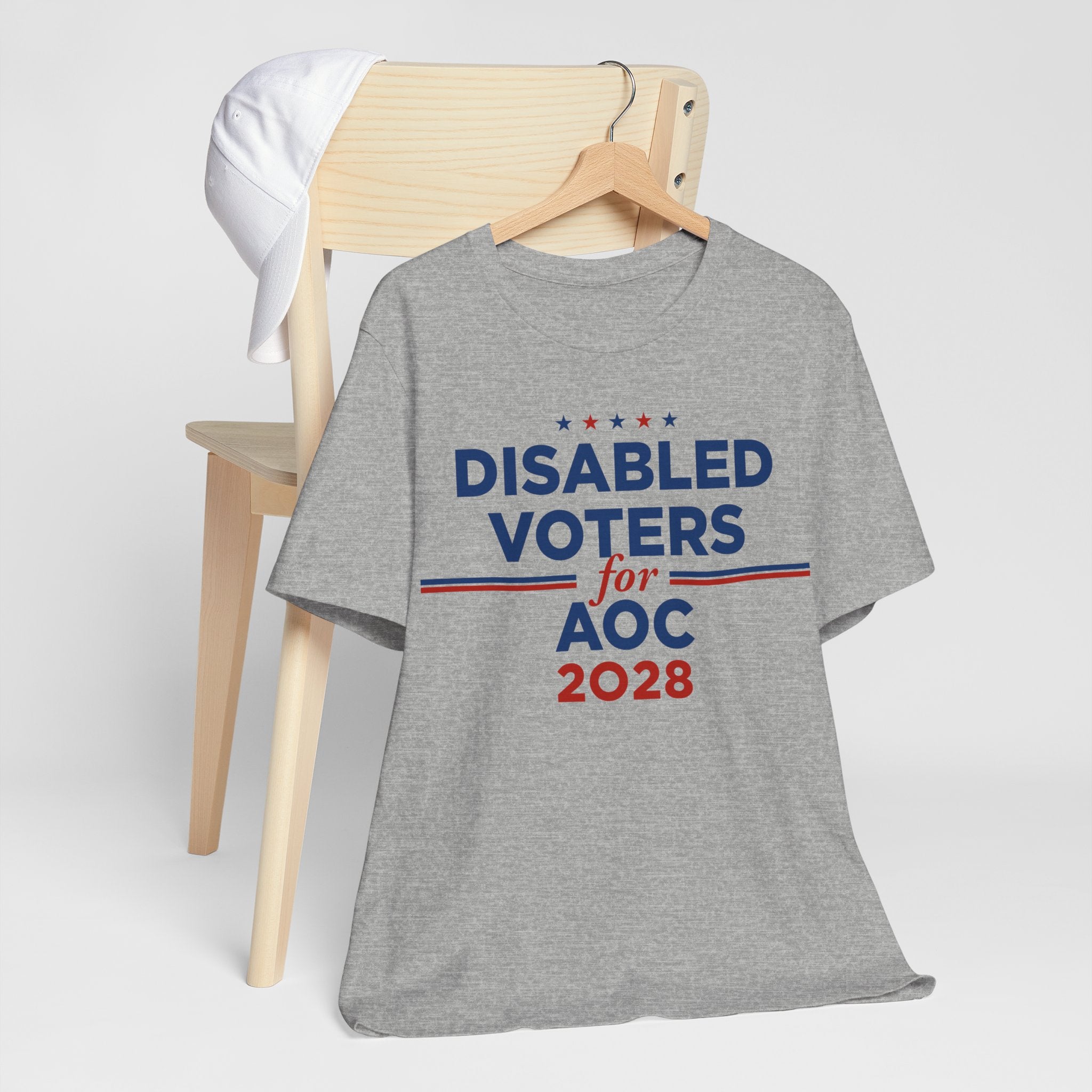 Disabled Voters for AOC for President Campaign T-Shirt 2028