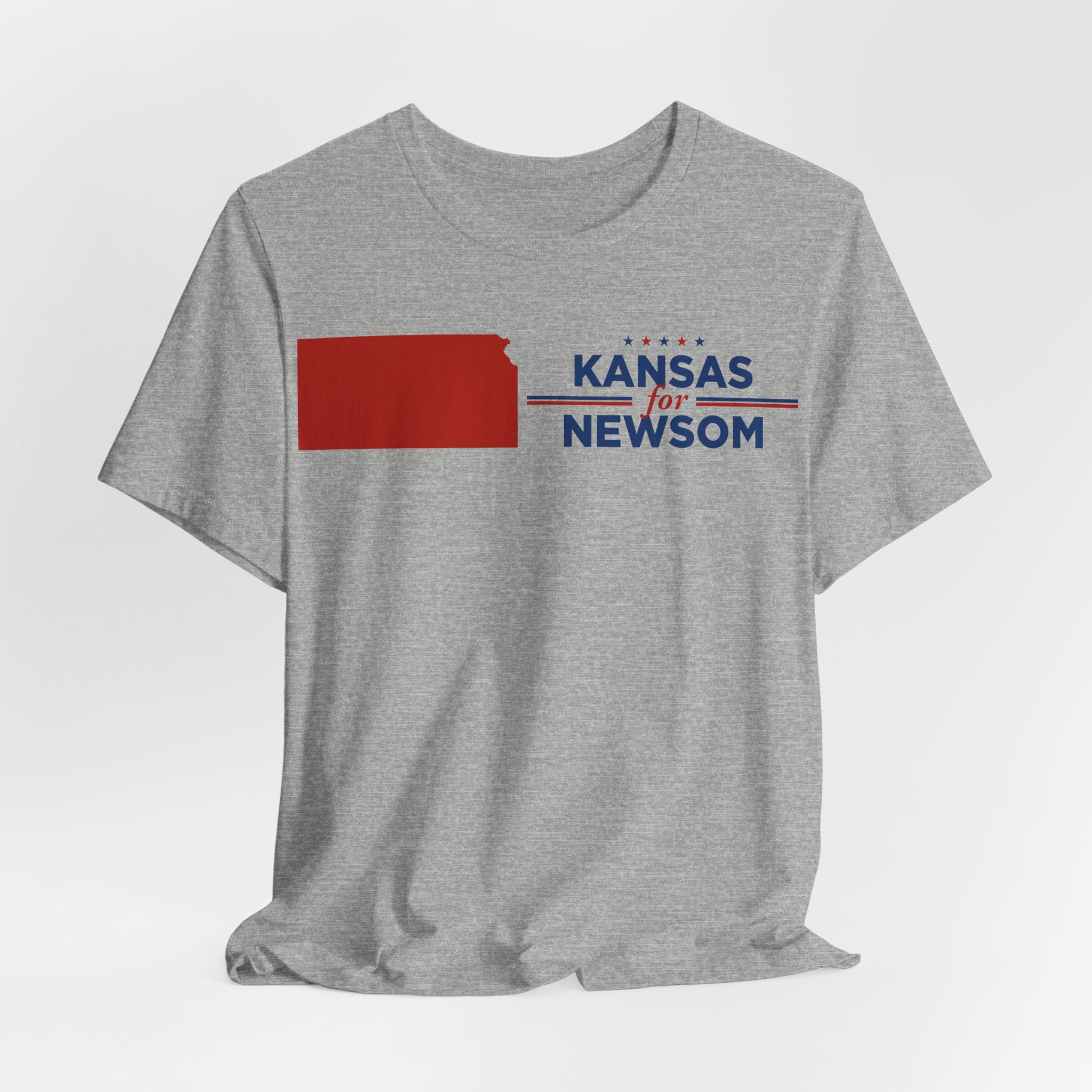 Kansas for Gavin Newsom for President Campaign T-Shirt 2028