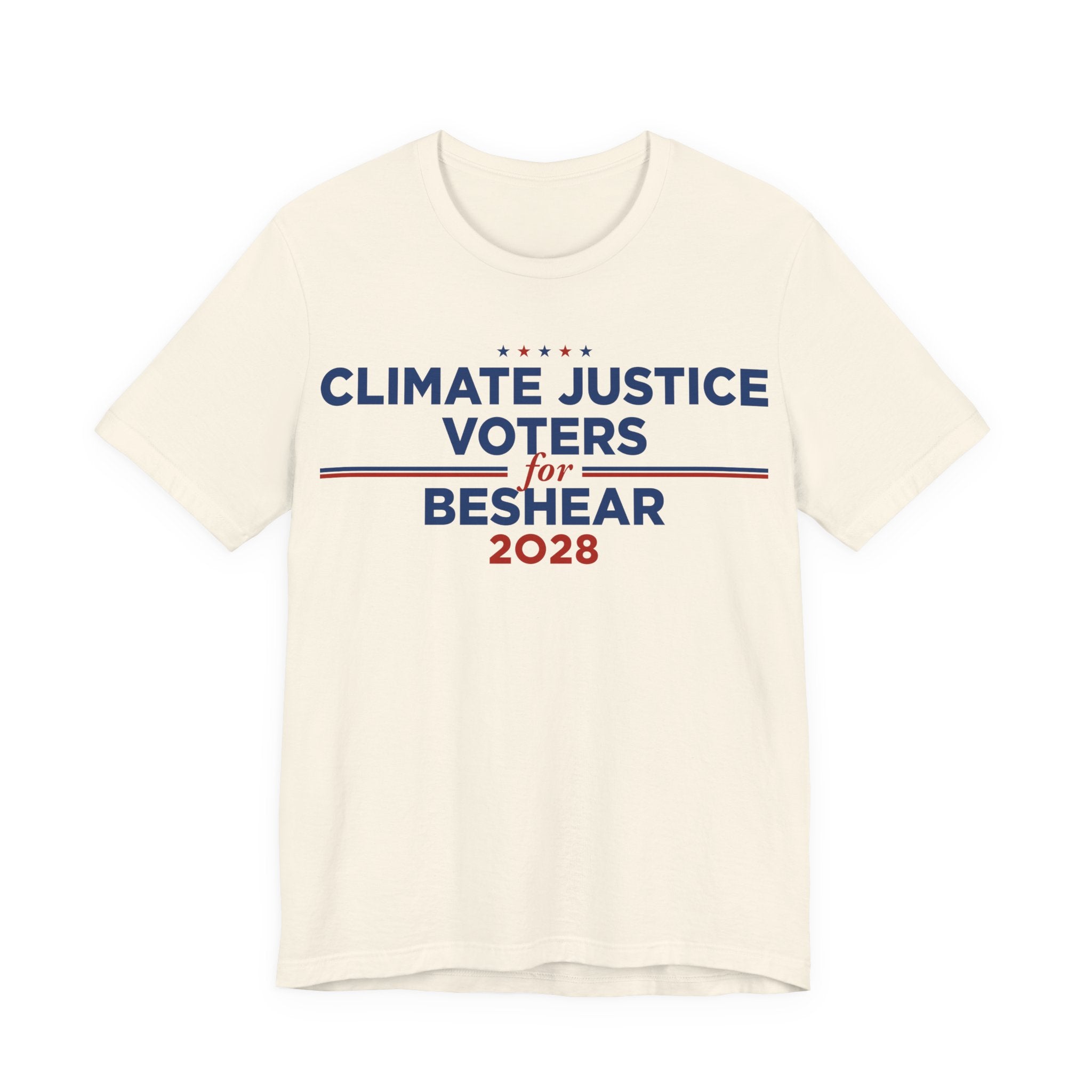 Climate Justice Voters for Beshear 2028 T-Shirt | Bella+Canvas 3001 Political Graphic Tee
