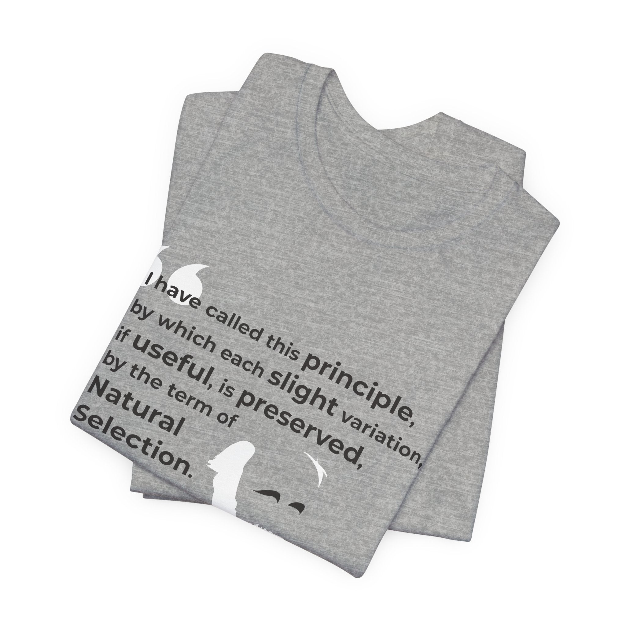 Charles Darwin Natural Selection Unisex Jersey Short Sleeve T-Shirt - Science Enthusiast