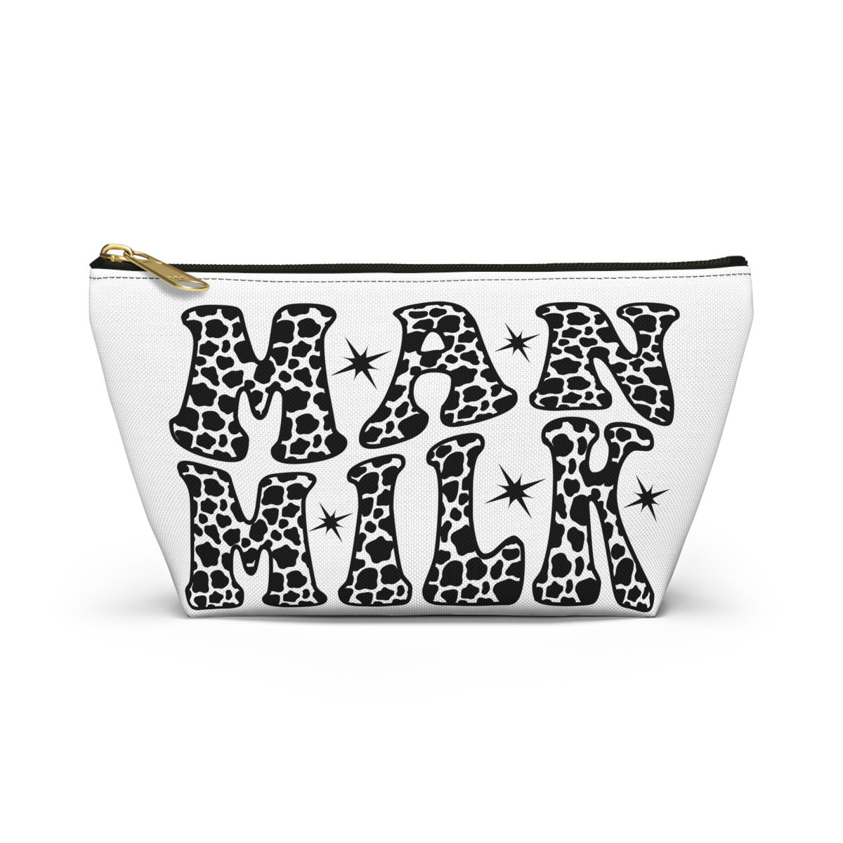 Funny Man Milk Testosterone Storage Bag with T-Bottom - FTM Transition Medication Pouch - Gender Affirming Transgender Gift - Travel or Pride Parade Meds Pouch