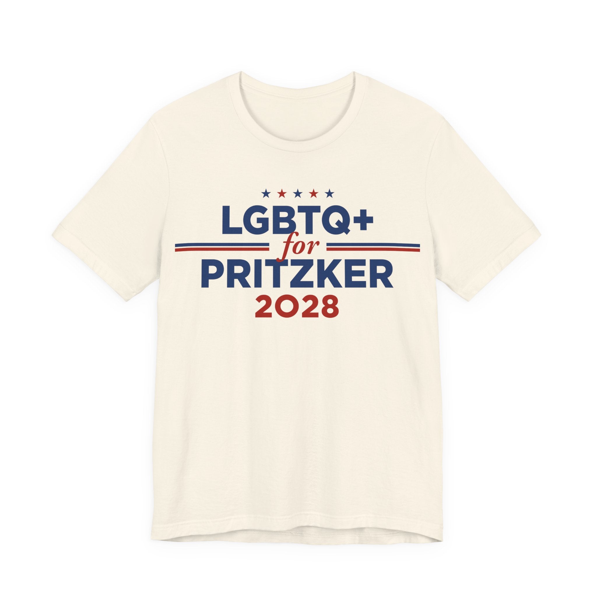 LGBTQ+ for J.B. Pritzker for President Campaign T-Shirt 2028